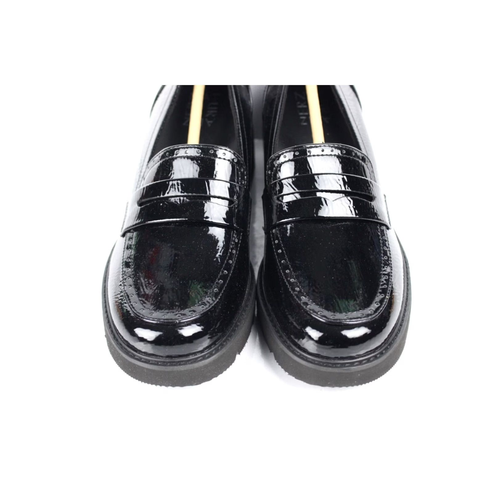 Naturalizer Naturalizer Women's Charisma Platform Loafer 7.5 Wide Black Patent Size US 5 / IT 35 - 5 Thumbnail