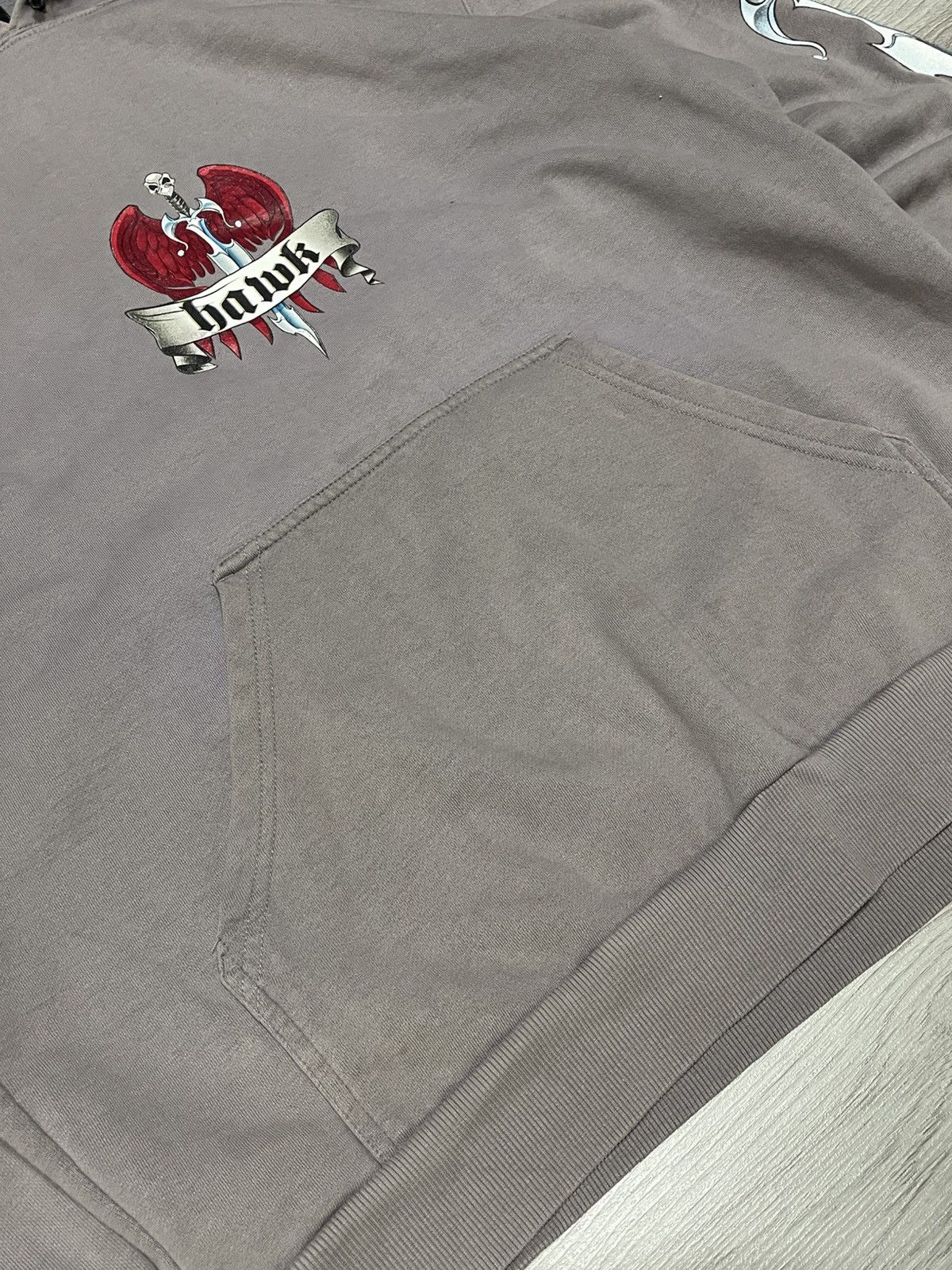 Vintage y2k tony hawk skull 🗡️ Sword 💀 skateboards hoodie Size US M / EU 48-50 / 2 - 7 Thumbnail