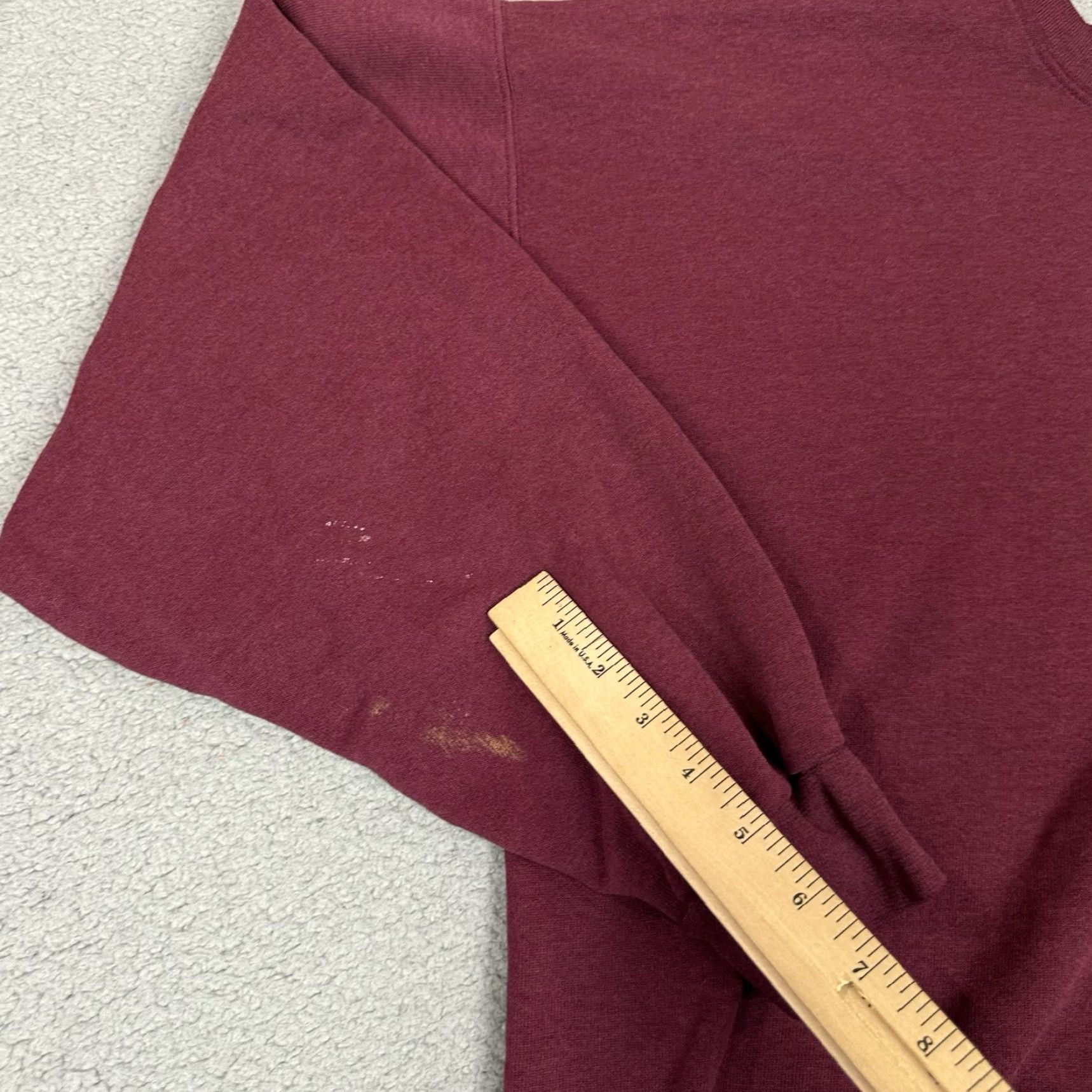 Champion VINTAGE Champion Sweatshirt Men XL Red Burgundy Distressed Crewneck Faded 90s Pullover Size US XL / EU 56 / 4 - 6 Thumbnail