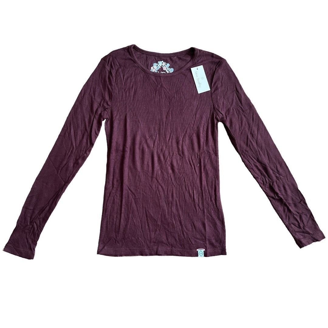 Vera Bradley VERA BRADLEY Burgandy Long Sleeve Top w/ Tag, Small Size S / US 4 / IT 40 - 1 Thumbnail