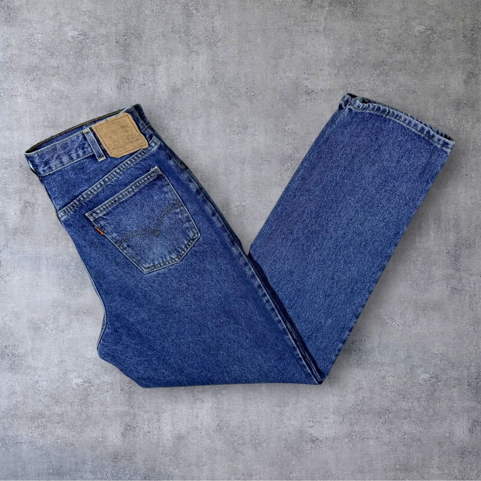 Levi's Vintage Levi's 416 Orange Tab Regular Tapered Fit Denim Jeans 34 x 32 Blue Denim Jeans Mens Size US 34 / EU 50 - 2 Thumbnail