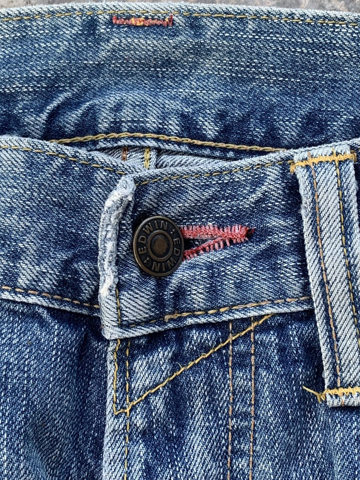 Edwin vintage edwin 504 blue jeans faded japan Size US 33 - 6 Thumbnail