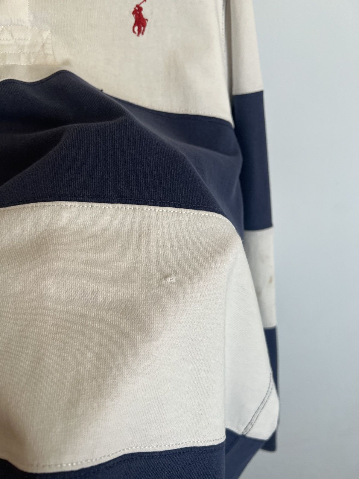 Polo Ralph Lauren Vintage Polo Ralph Lauren Rugby Shirt Red & Blue Striped Size US M / EU 48-50 / 2 - 5 Thumbnail