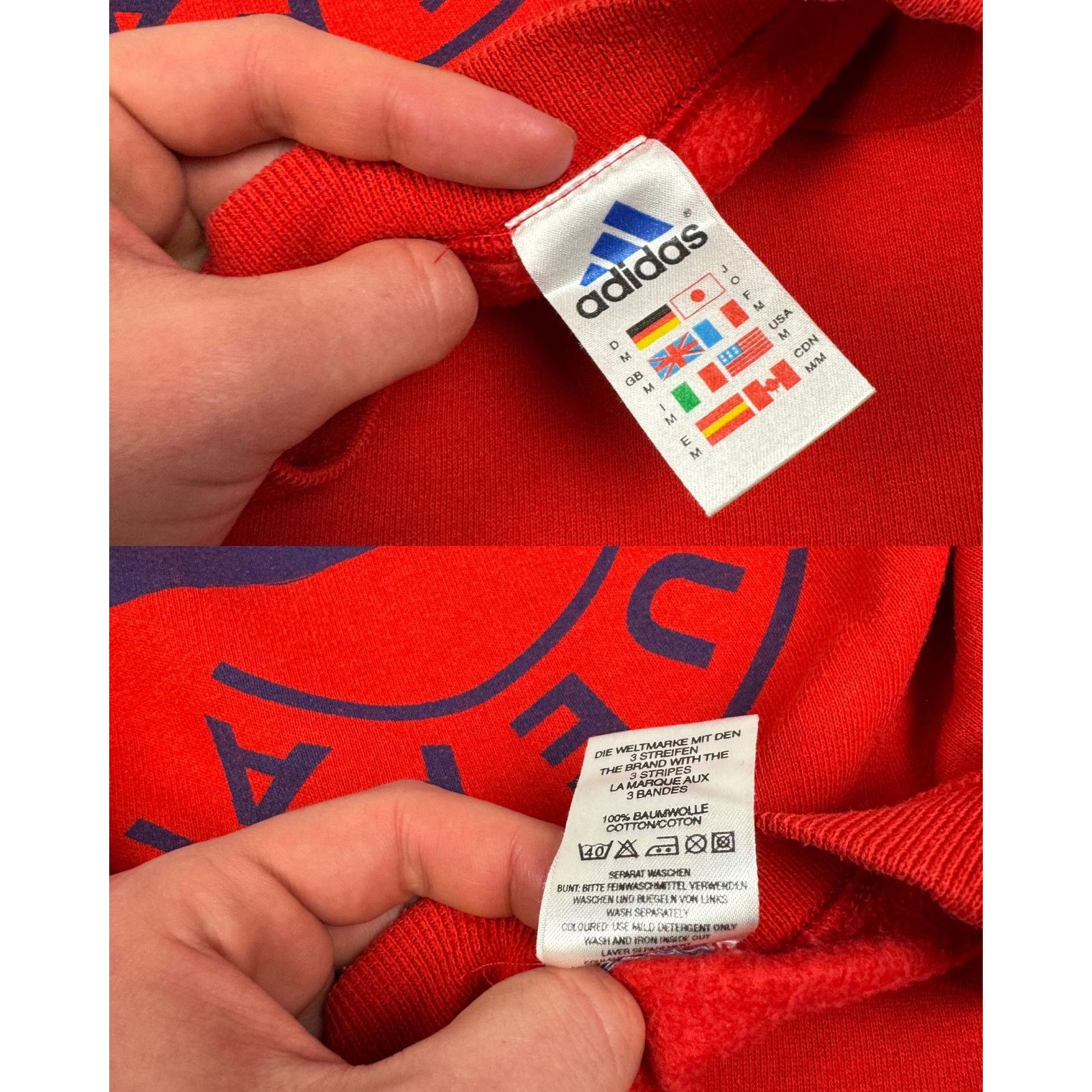 Adidas Adidas Men Red Fleece Uefa Unite Against Racism Sweatshirt M Size US M / EU 48-50 / 2 - 3 Thumbnail