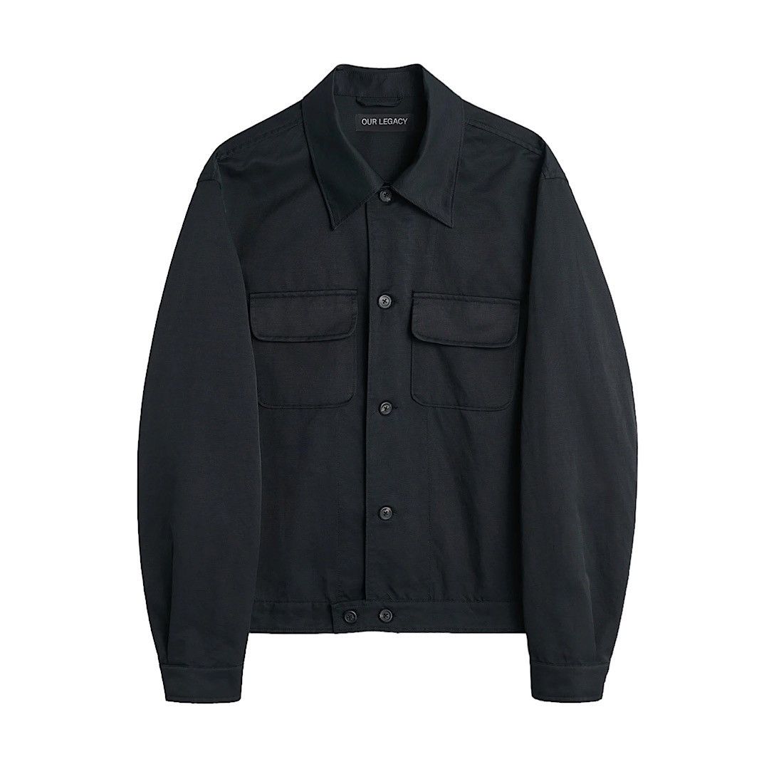 Our Legacy Our Legacy Raw Edge Blouson / Zip Jacket - Graphite