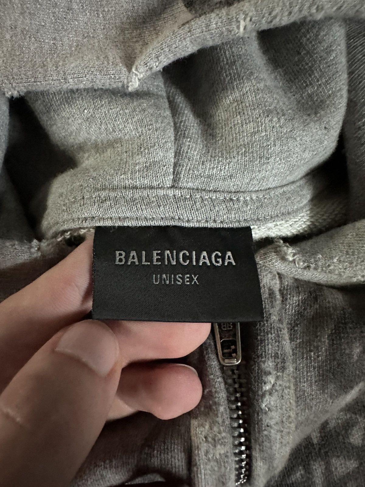 Balenciaga balenciaga skater graffiti distressed zip up hoodie grey Size US XS / EU 42 / 0 - 10 Thumbnail