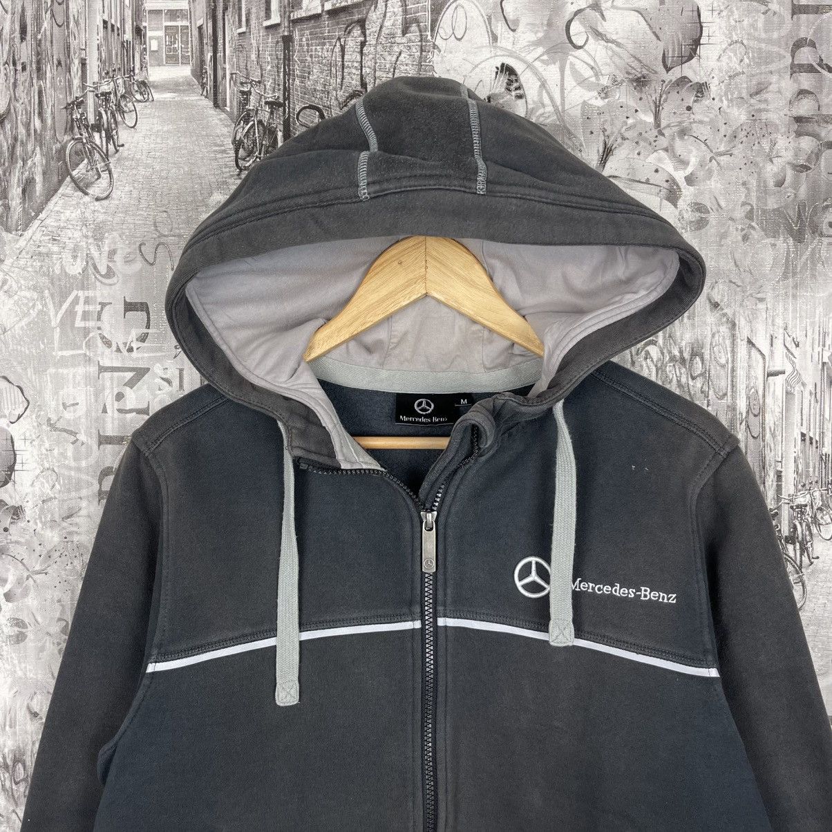 Mercedes-Benz Vintage Mercedes Benz Zip Hoodie Size US M / EU 48-50 / 2 - 3 Thumbnail