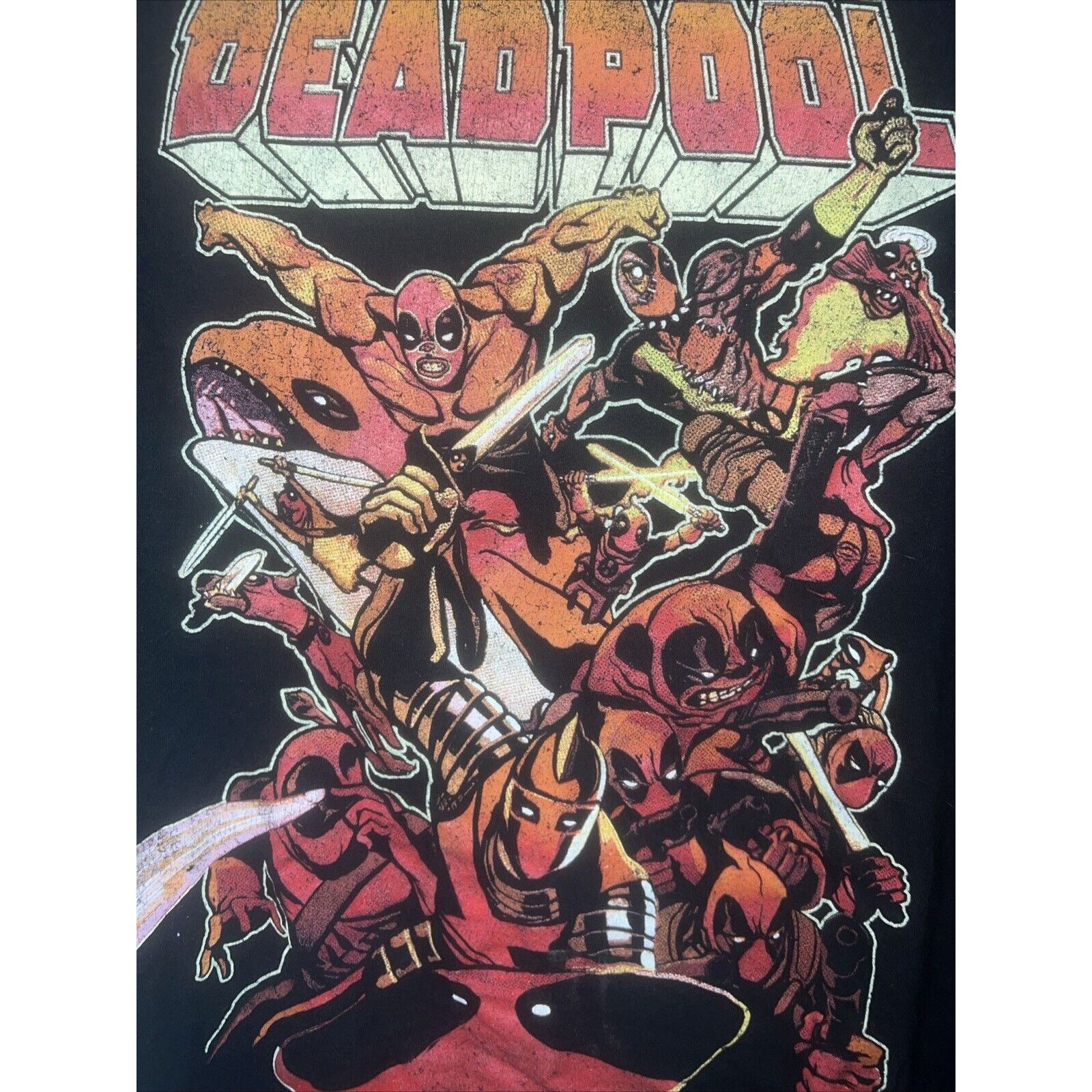 & Other Stories Marvel DEADPOOL Graphic T-Shirt Short Sleeve Black Large Size US L / EU 52-54 / 3 - 2 Thumbnail