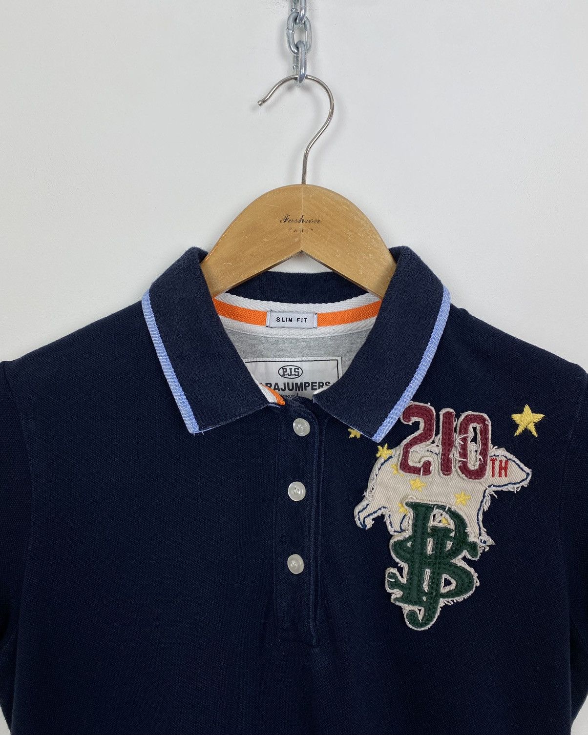 Parajumpers Parajumpers Short Sleeve Polo Shirt Women’s Size L Top Blue Size L / US 10 / IT 46 - 2 Thumbnail