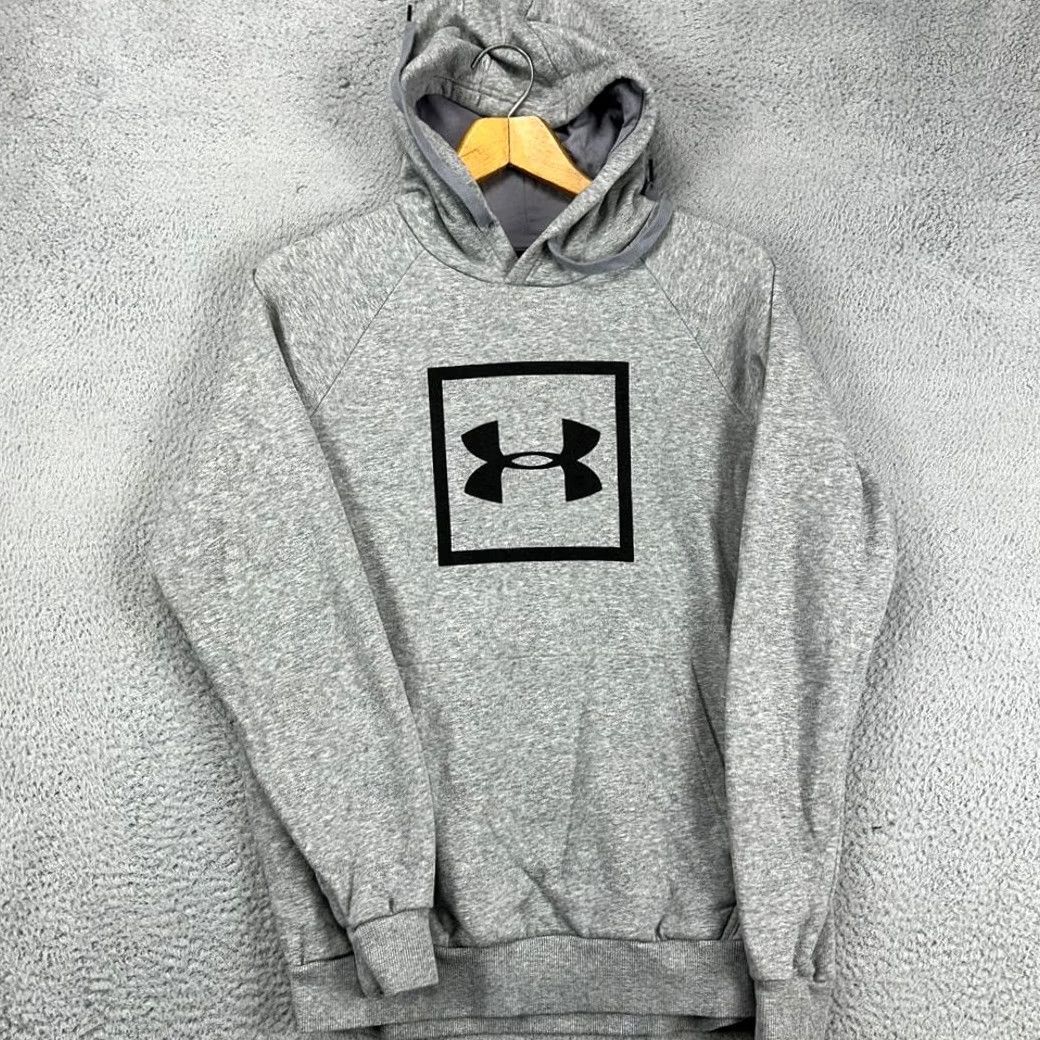Under Armour Under Armour Hoodie Sweater Mens Adult Medium Grey Big Logo Pullover Sweatshirt Outdoor Size US M / EU 48-50 / 2 - 4 Thumbnail