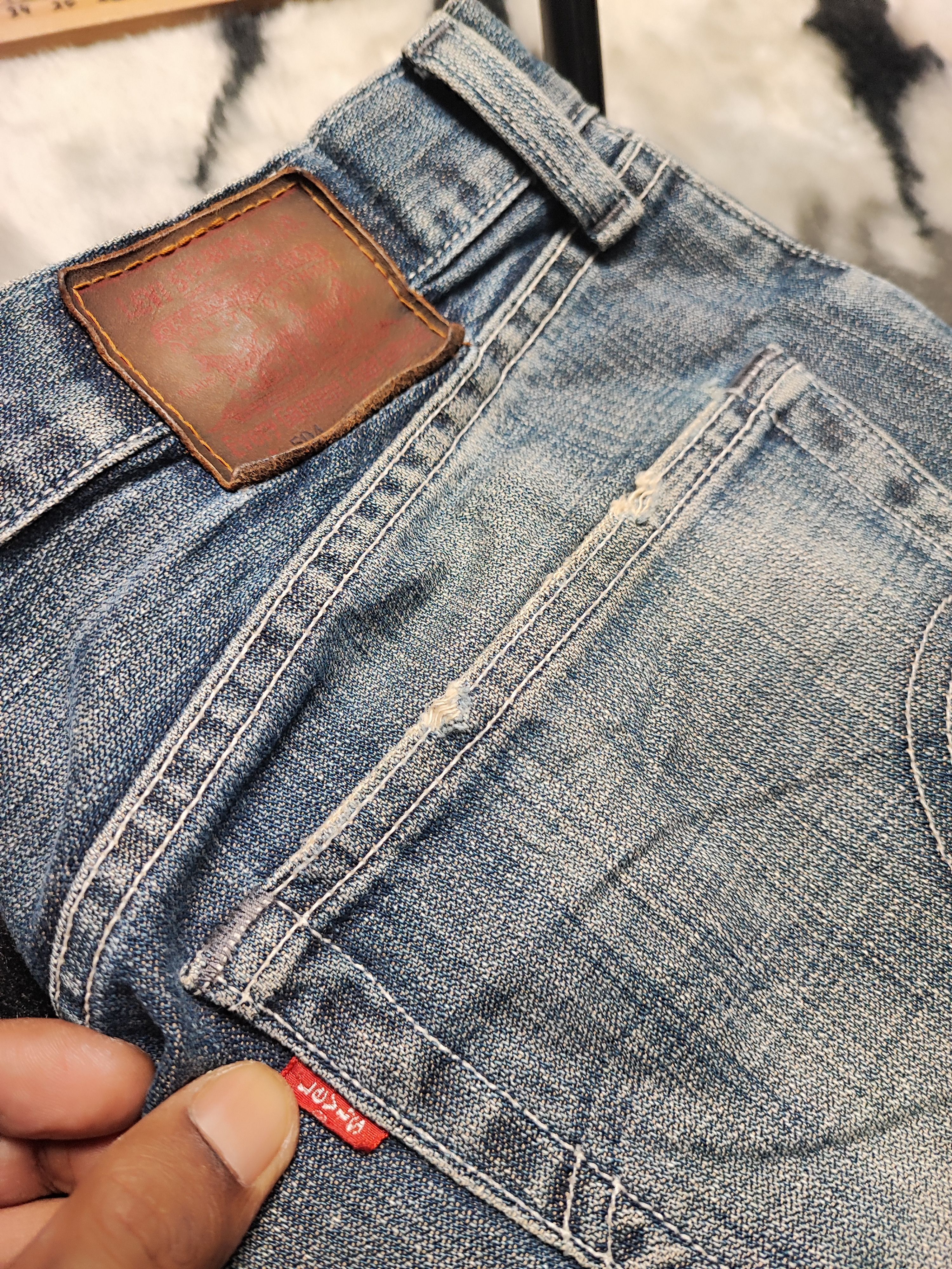 Levi's Vintage Levis 504 Jerky Tag Thrashed ERD Grunge Chrome 30x32 Size US 30 / EU 46 - 8 Thumbnail