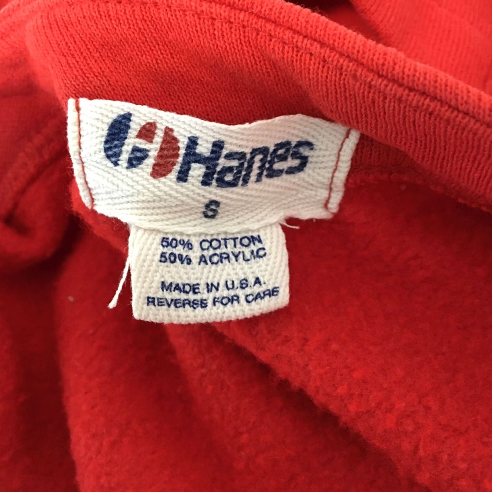 Hanes Vintage 80s/90s Hanes Button Down Cardigan Red Sweatshirt Size S / US 4 / IT 40 - 8 Thumbnail