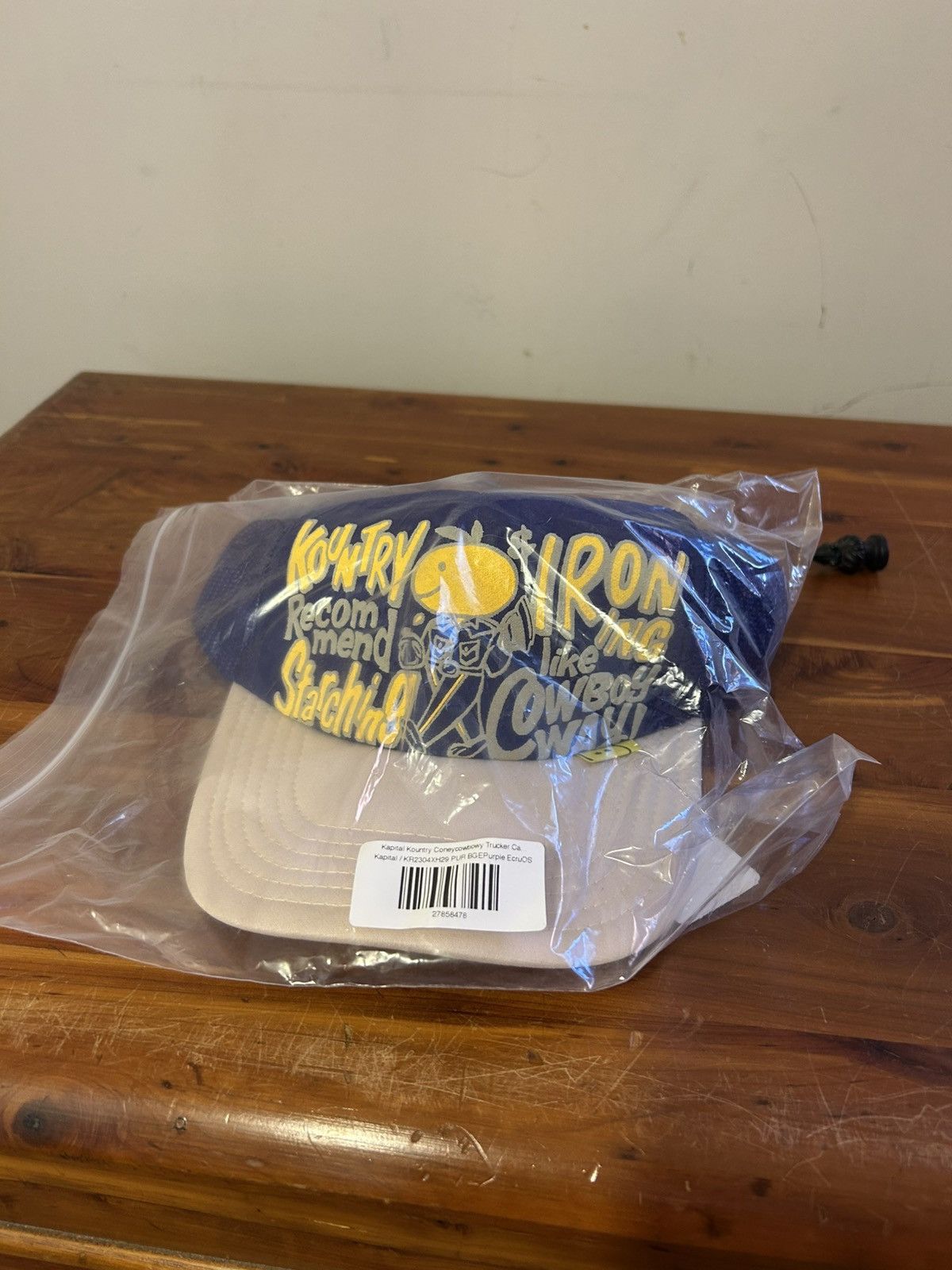 Kapital × Kapital Kountry Kapital Kountry TRUCKER Hat Cowboy Way “Starching / Ironing” Size ONE SIZE - 4 Thumbnail