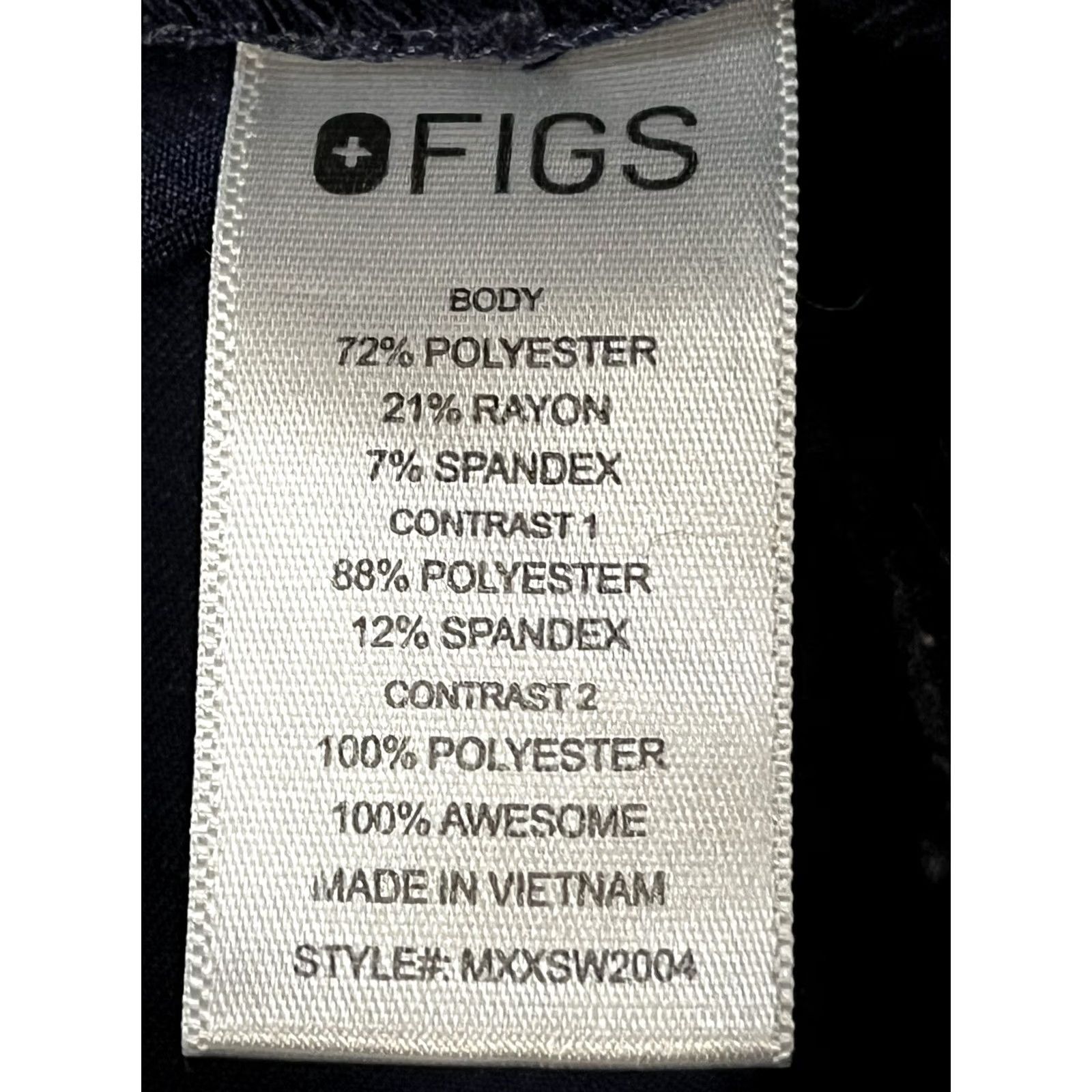 Vintage FIGS Technical Scrubs Jogger Pants Adult Medium Navy Blue Polyester Blend Unisex Medical Pockets Drawstring VGUC Size US 31 - 6 Thumbnail