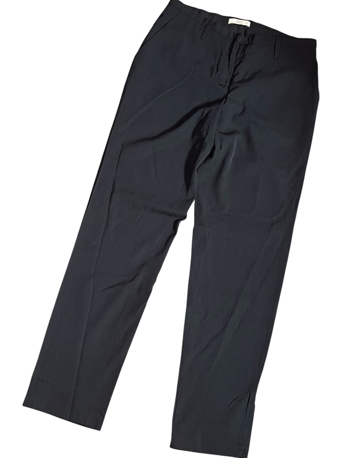 Prada Vintage prada virgin wool black trousers Size US 29 - 2 Thumbnail
