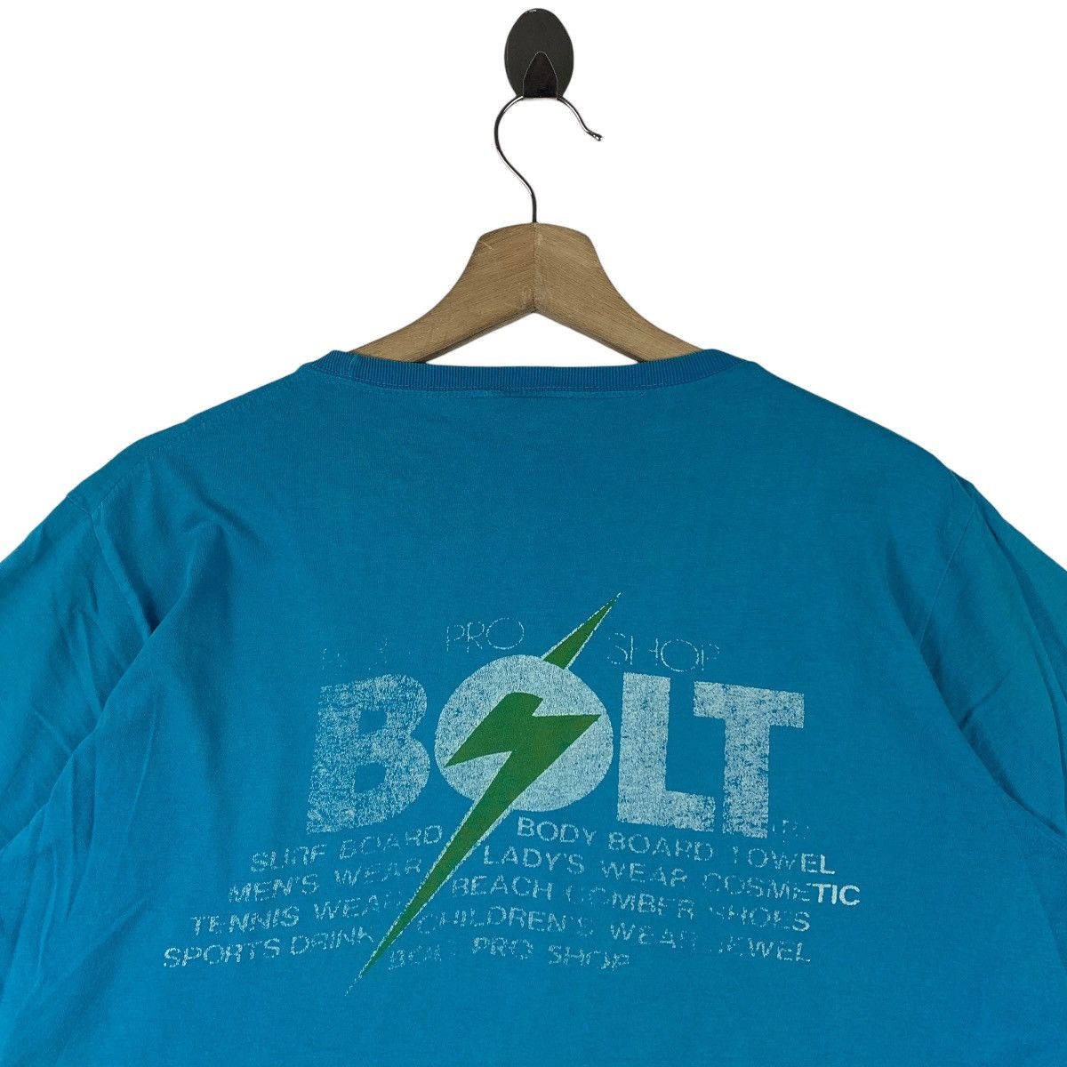 Vintage Vintage 90s LIGHTNING BOLT big spellout back hit Surfing tee Size US L / EU 52-54 / 3 - 9 Thumbnail