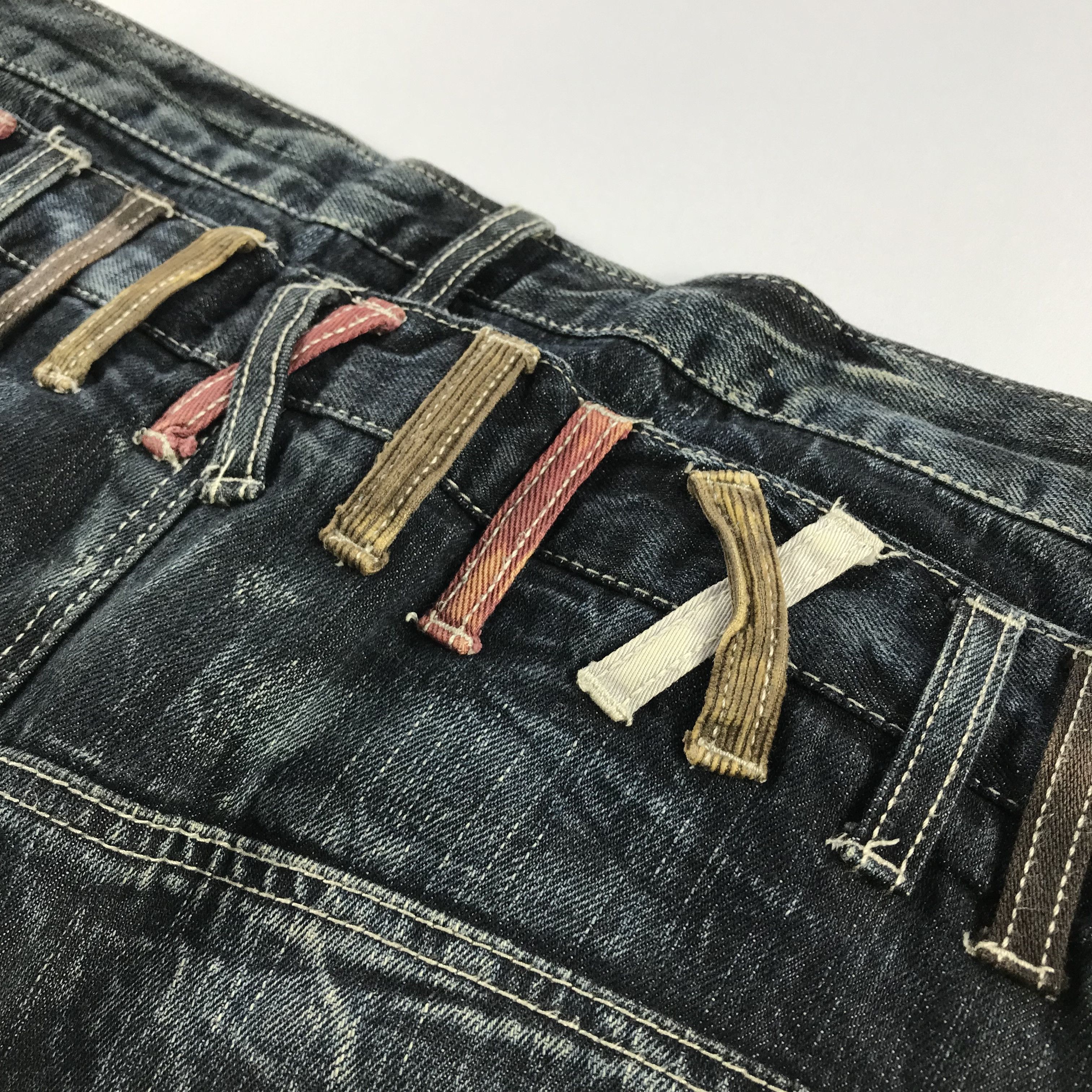 Japanese Brand Japanese Brand Roddie Double Waist Jeans Punk Denim KJ3192 Size US 32 / EU 48 - 5 Thumbnail