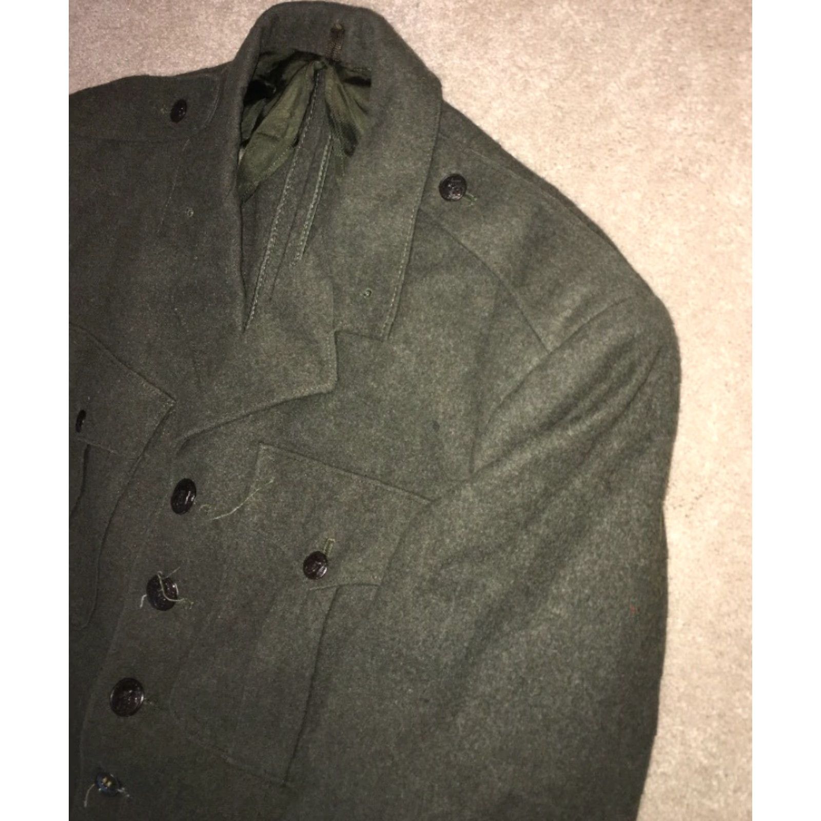 Vintage MENS Green Jacket Military 4 Button Size M Men Shirt? Size US M / EU 48-50 / 2 - 2 Thumbnail