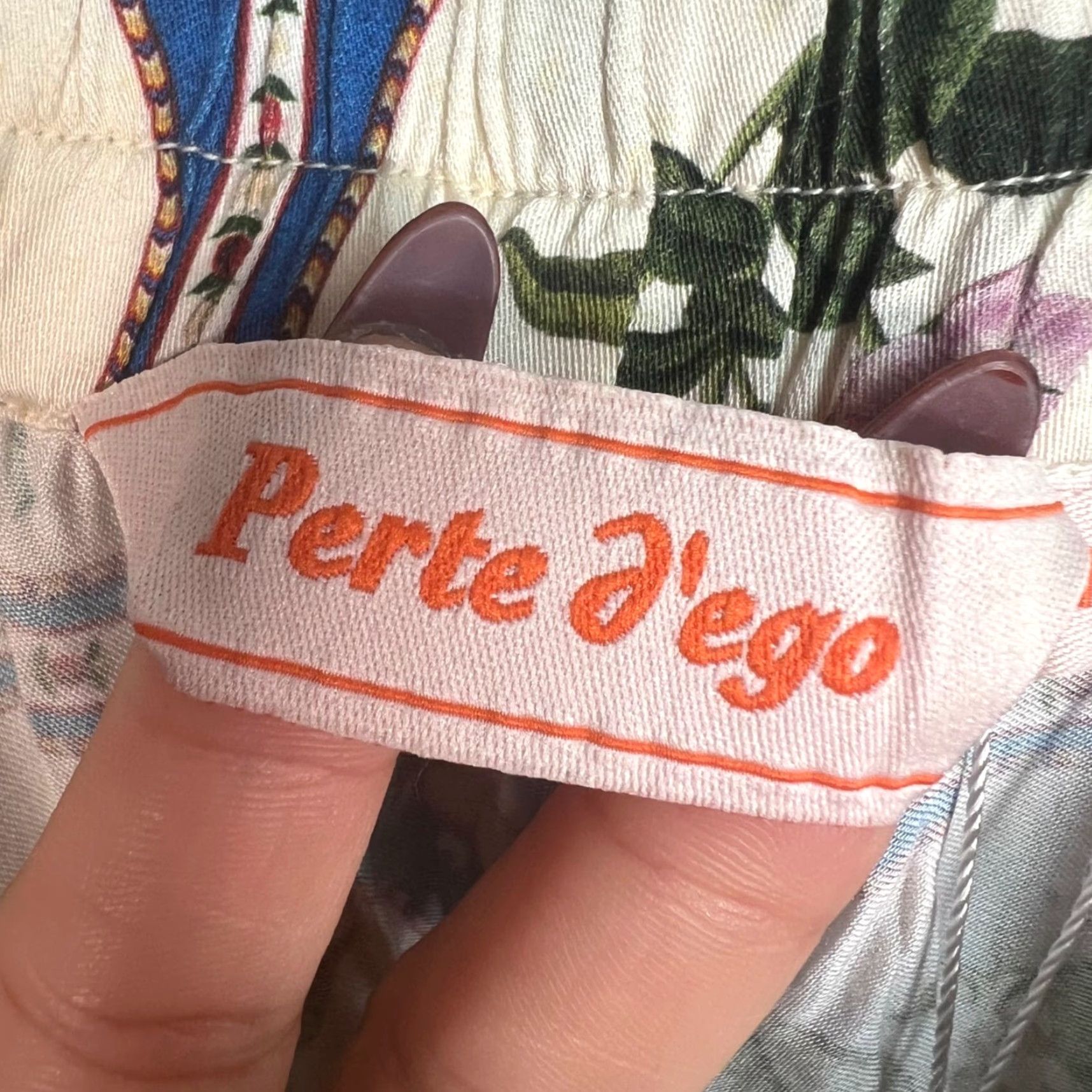 Vintage Perte D'Ego Floral Print Modal Pants Womens Size M NEW! Size 32" / US 10 / IT 46 - 3 Thumbnail