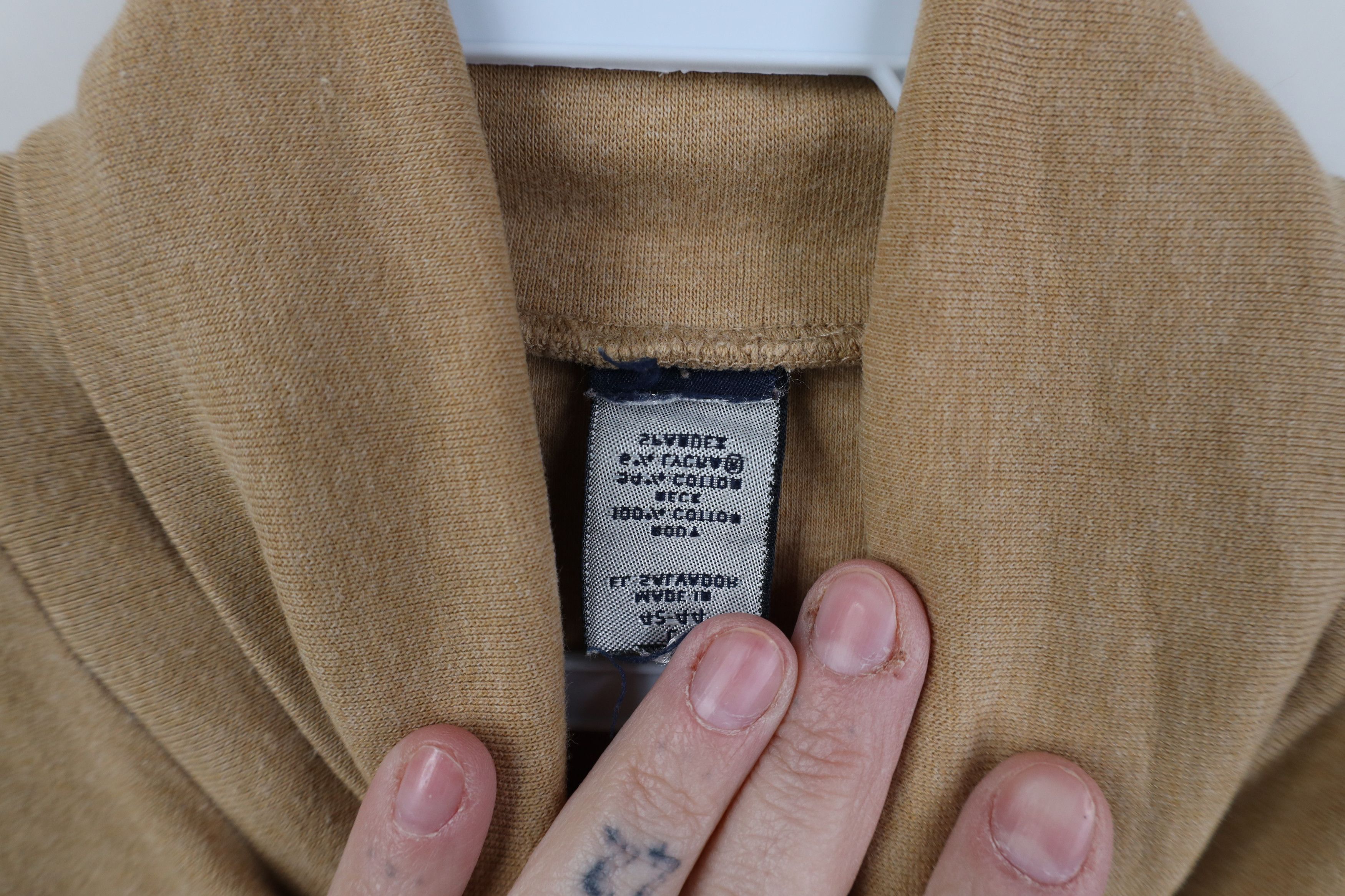 Lands' End Vintage 90s Lands End Blank Turtleneck T-Shirt Camel Brown Size US L / EU 52-54 / 3 - 6 Thumbnail