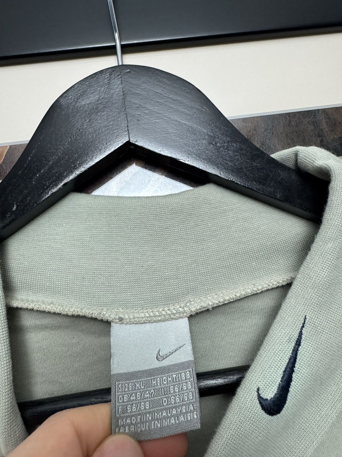 Nike Vintage Y2k Nike Turtleneck Long Sleeve Swoosh Logo Collar Size US XL / EU 56 / 4 - 3 Thumbnail