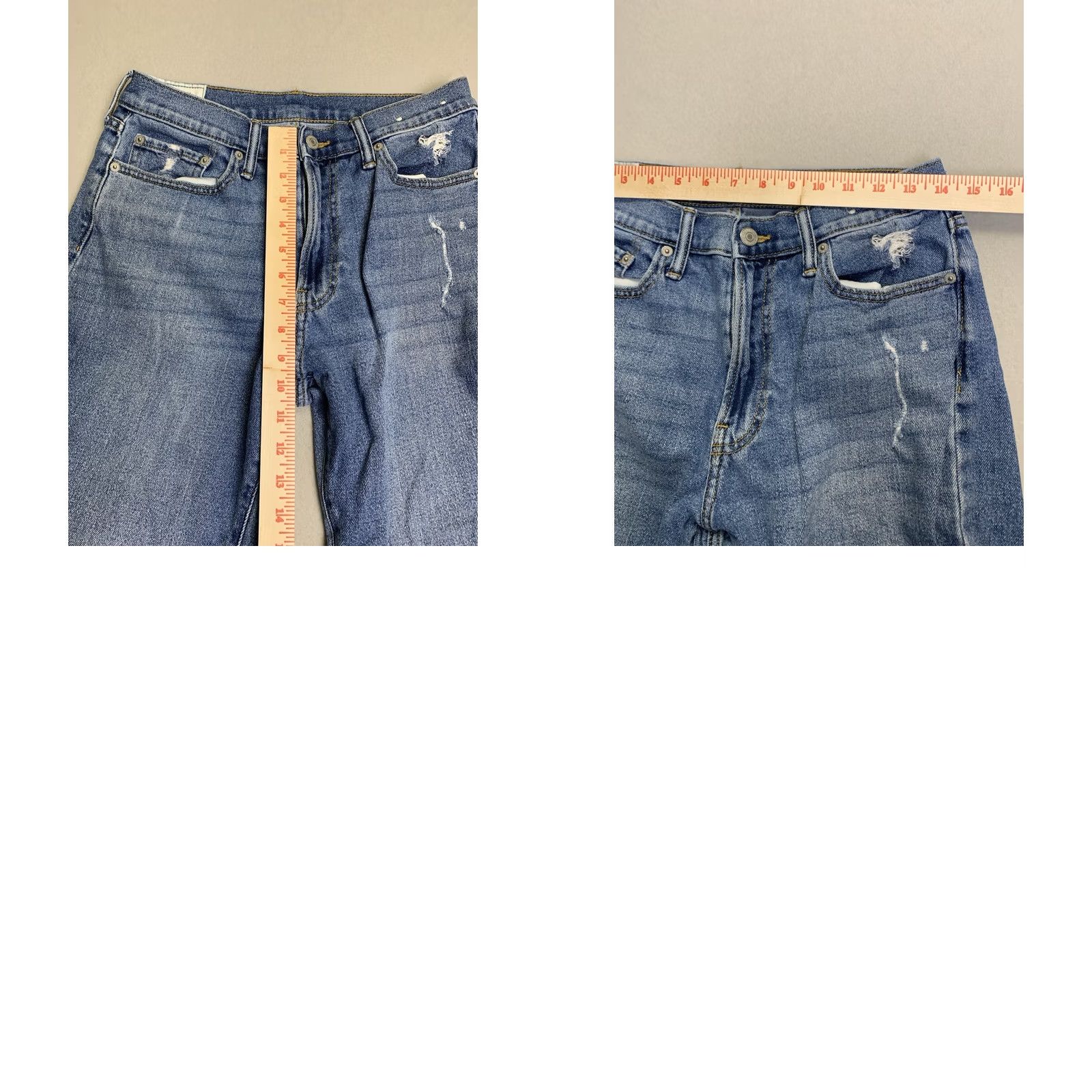 Abercrombie & Fitch Abercrombie & Fitch Jeans Men Slim Athletic 30x32 Blue Distressed 5-Pocket Zipper Button Size US 30 / EU 46 - 8 Thumbnail