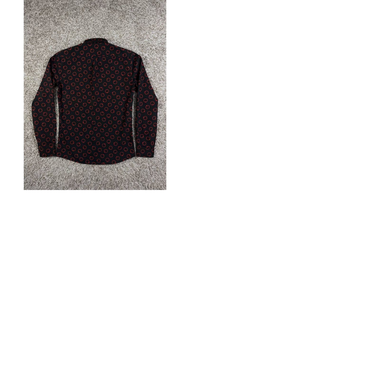 Hugo Boss HUGO BOSS Shirt Men Extra-Slim Long Sleeve Black Button-Up Small Size US S / EU 44-46 / 1 - 9 Thumbnail