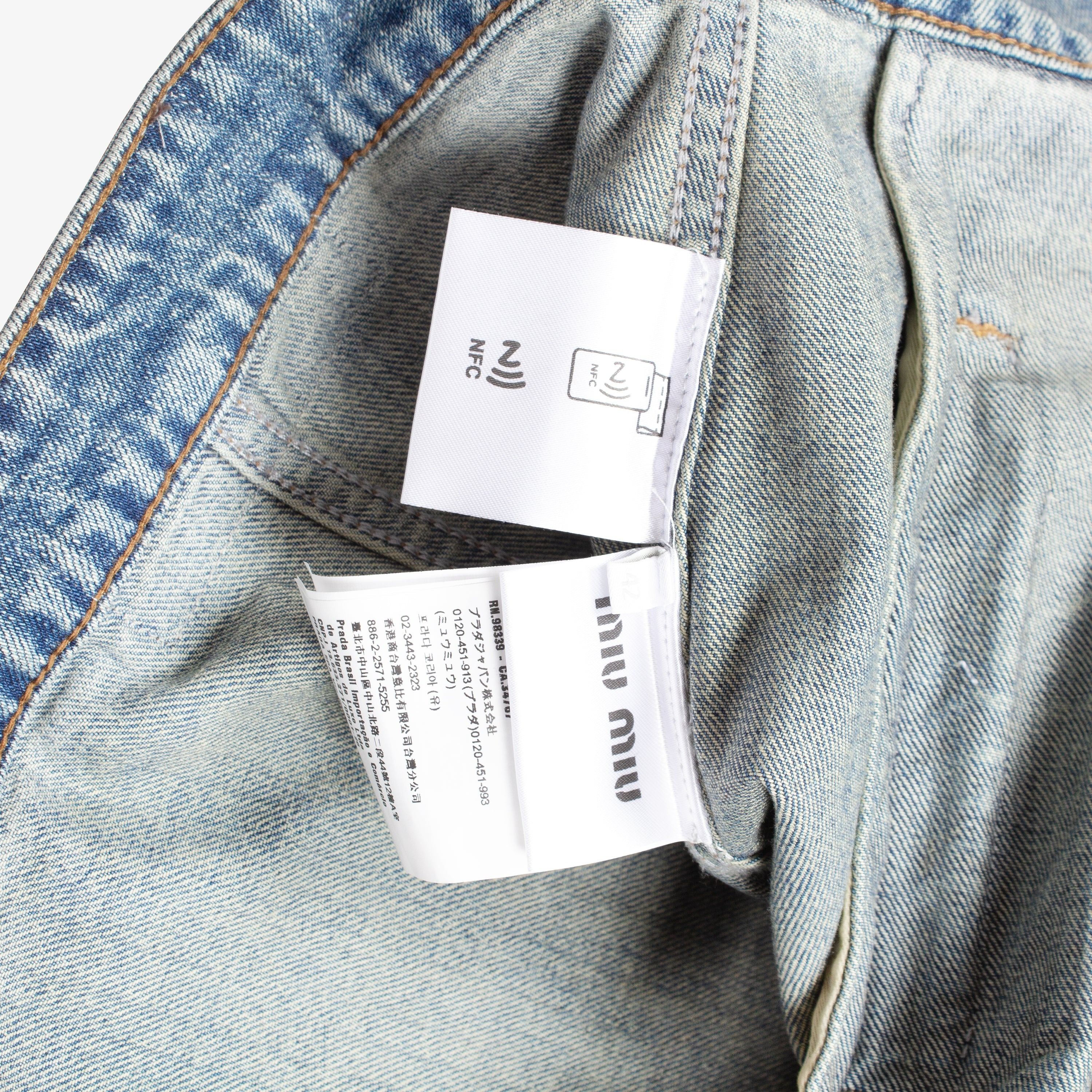 Miu Miu MIU MIU DENIM TRUCKER JACKET Size US L / EU 52-54 / 3 - 6 Thumbnail