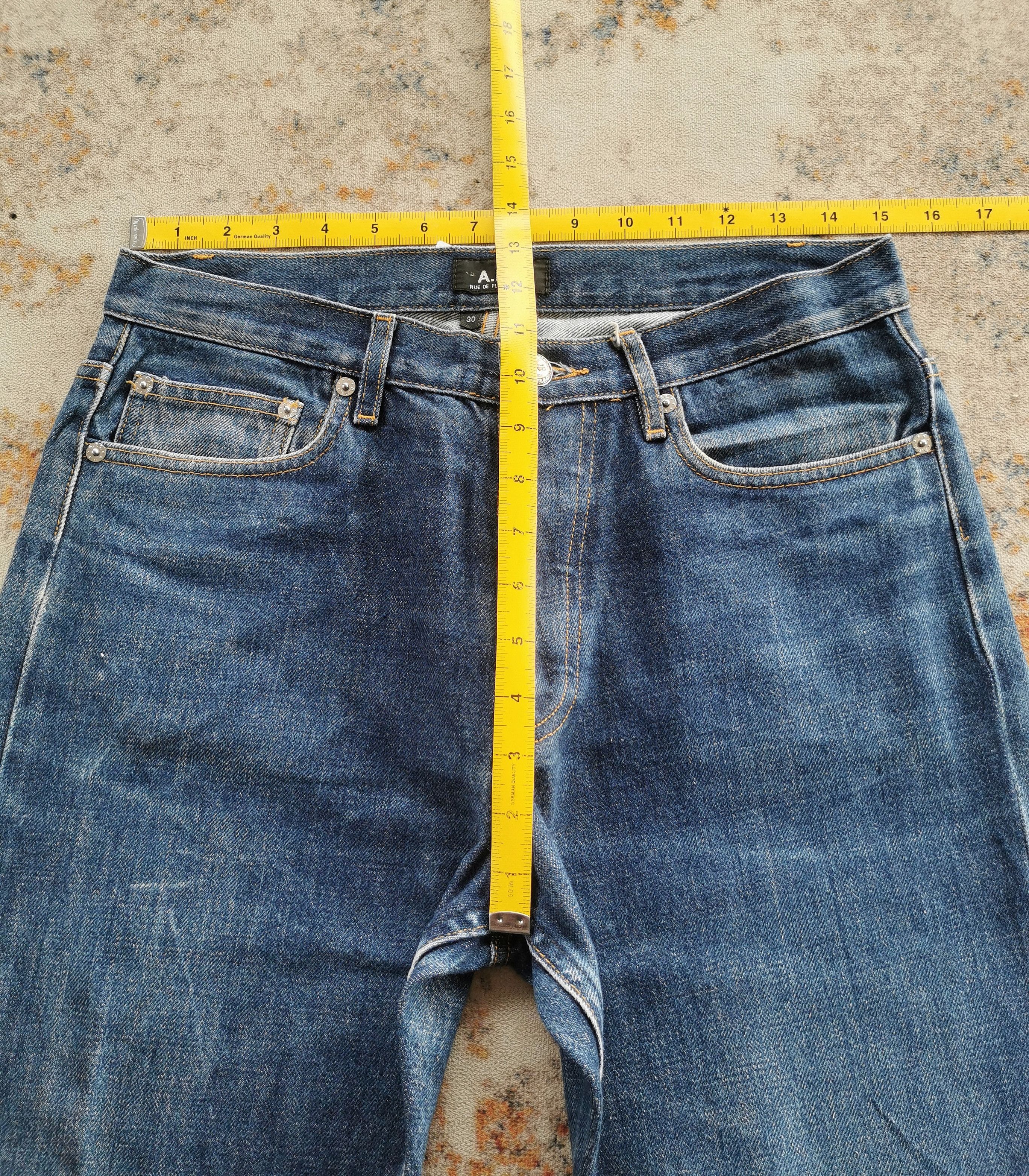 A.P.C. Vintage A.P.C. Hipster Nicely Disstressed Selvedge Jeans Size US 30 / EU 46 - 6 Thumbnail