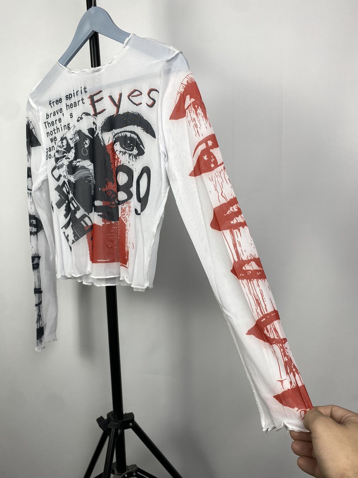 Designer × Japanese Brand Save The Queen Jean Paul Gaultier Style Mesh Top Blouses Size M / US 6-8 / IT 42-44 - 5 Thumbnail