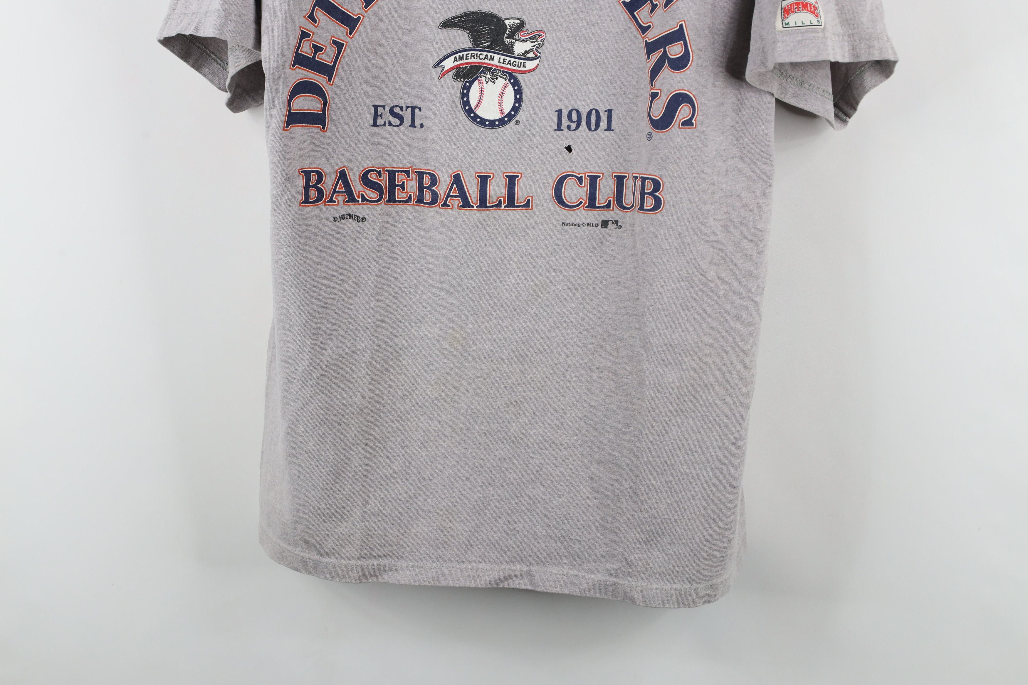 Vintage Vintage 90s Spell Out Detroit Tigers Baseball T-Shirt USA Size US L / EU 52-54 / 3 - 3 Thumbnail