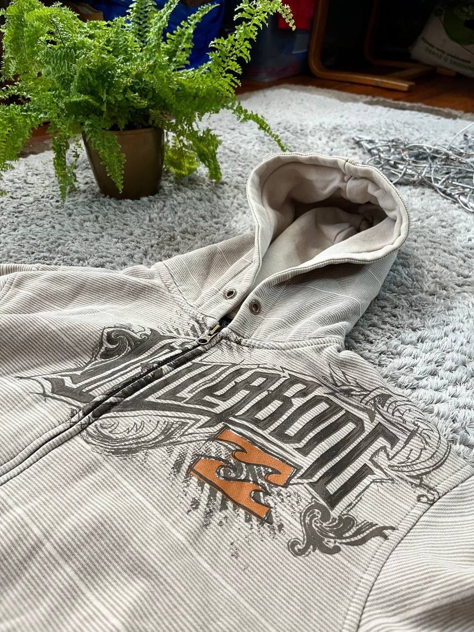 Billabong × Vintage 00s Billabong Zip-Hoodie Vintage Streetwear Big Logo Sk8 Y2k Size US S / EU 44-46 / 1 - 5 Thumbnail