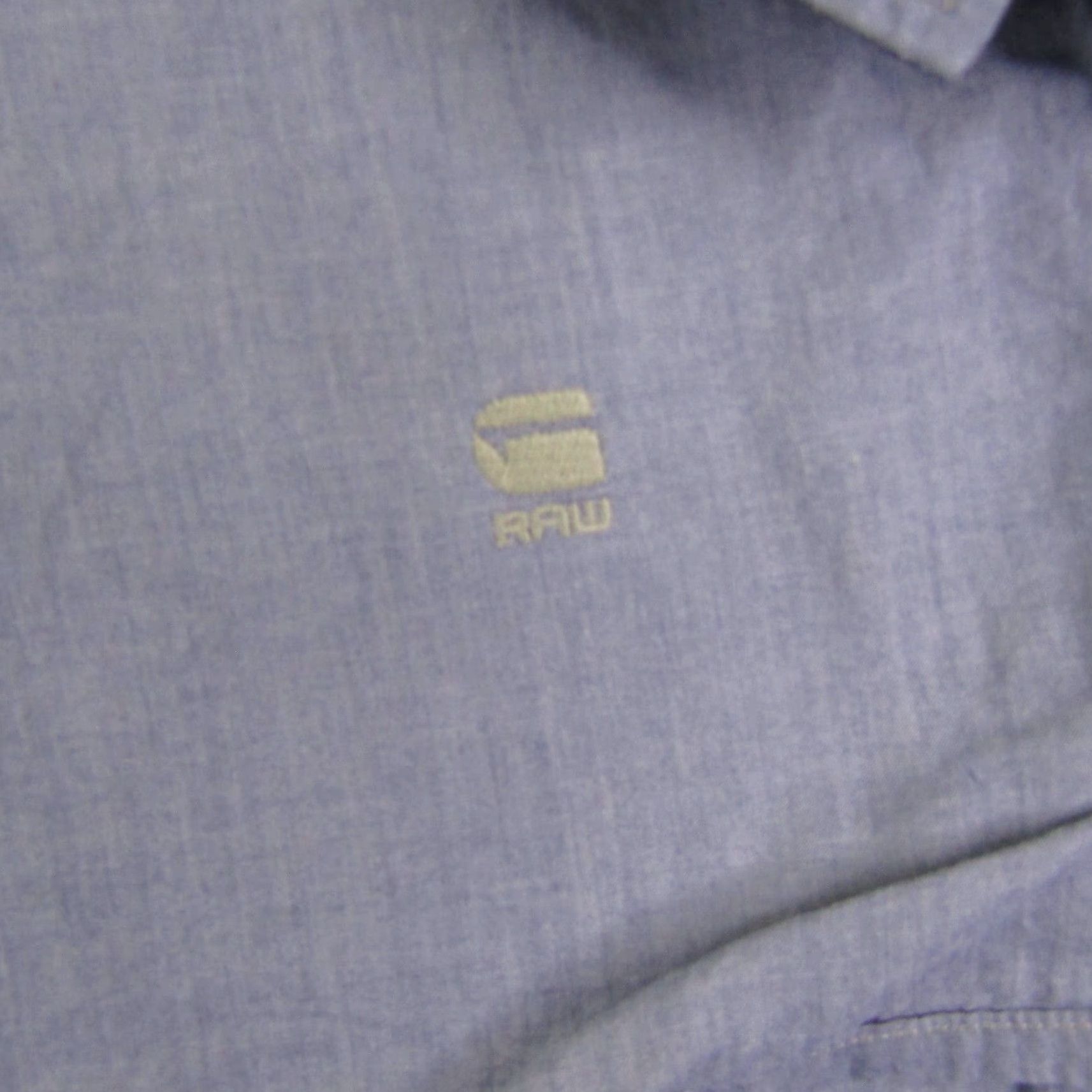 G-Star VINTAGE G-Star Raw Shirt Men Large Blue Cotton Button-Up Casual 90s Size US L / EU 52-54 / 3 - 4 Thumbnail