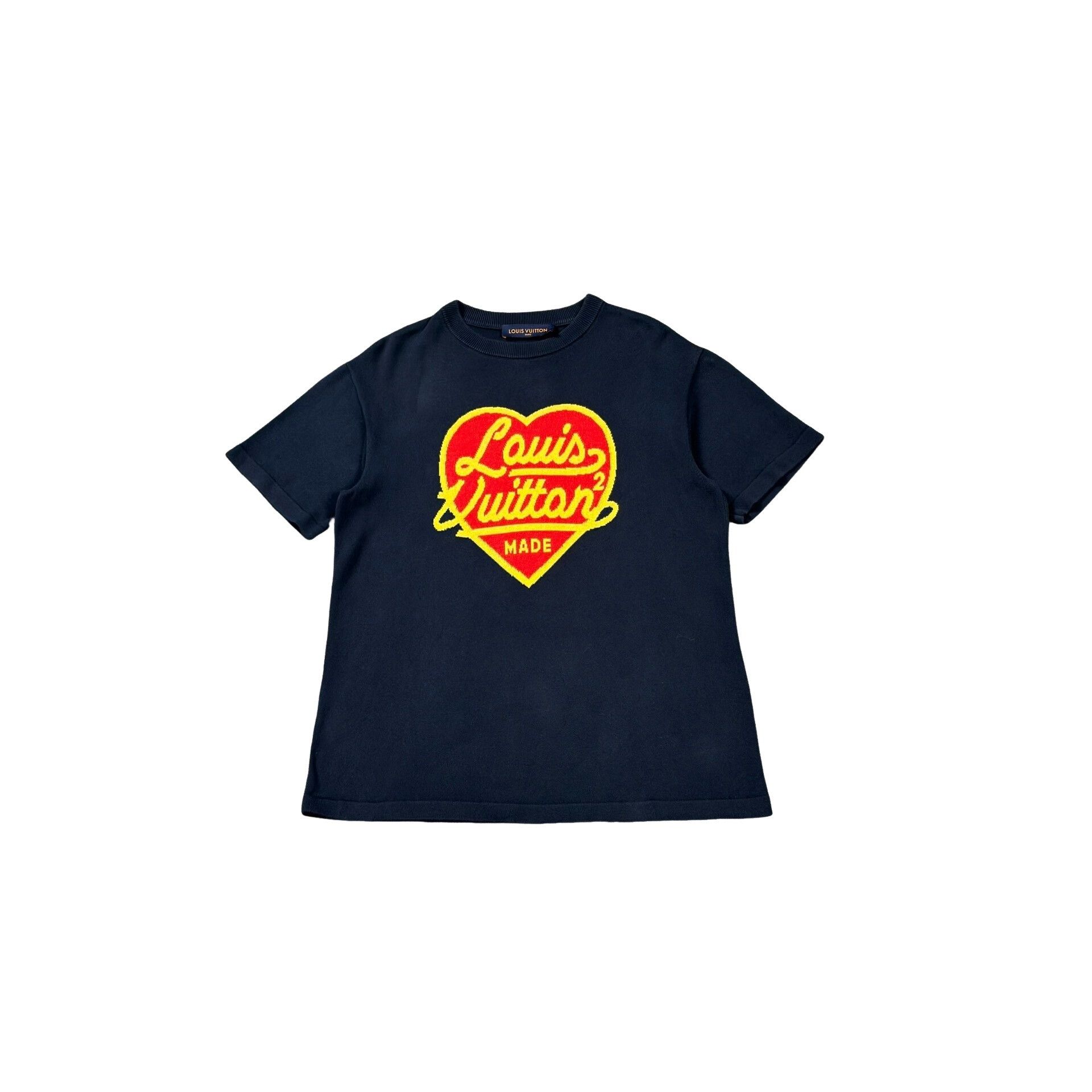 Louis Vuitton Louis Vuitton x Nigo Heart Logo Knit Short Sleeve S Size US S / EU 44-46 / 1 - 1 Thumbnail