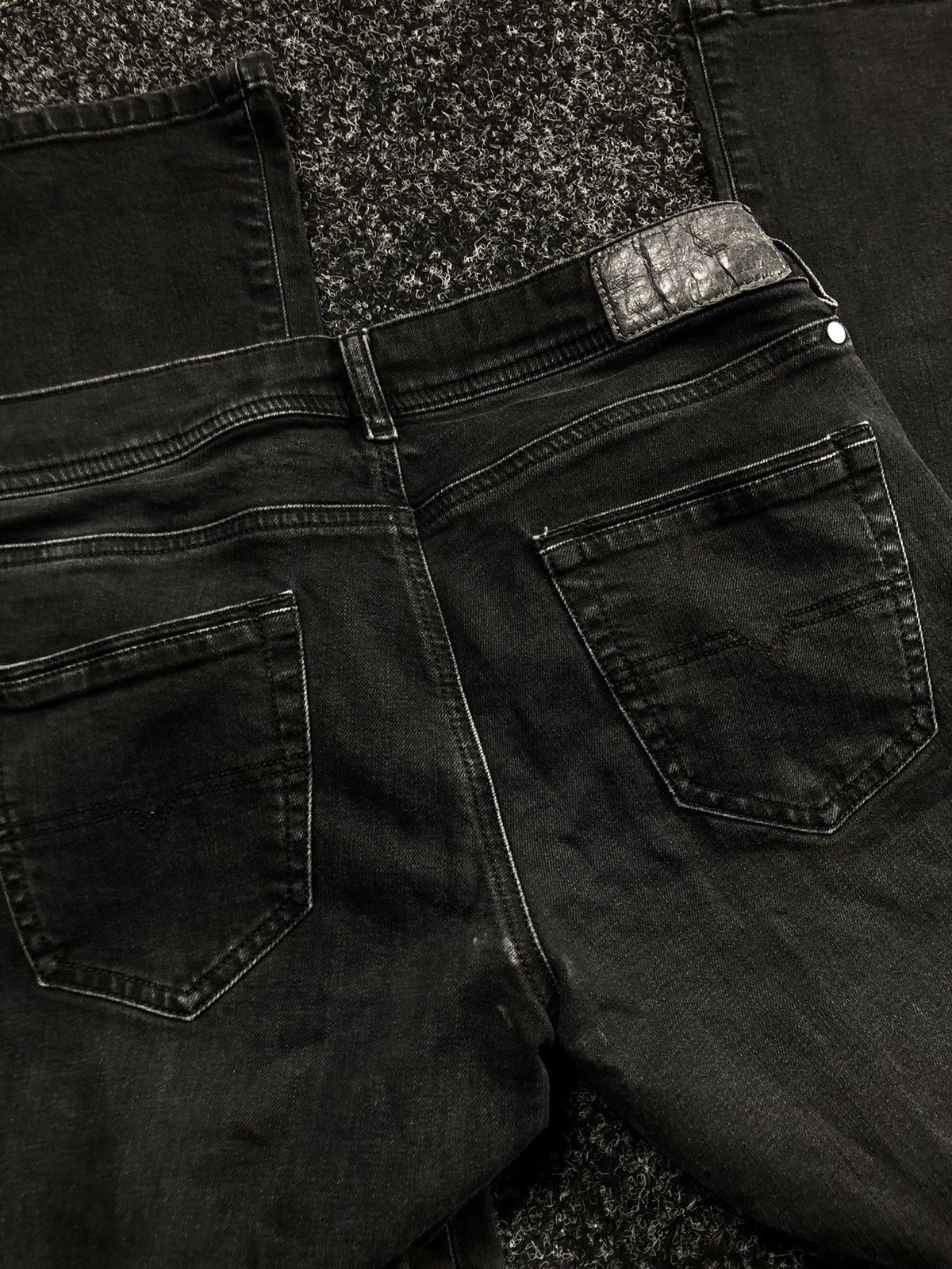 Diesel Vintage Diesel jeans black Chrome Hearts style Size 28" / US 6 / IT 42 - 6 Thumbnail