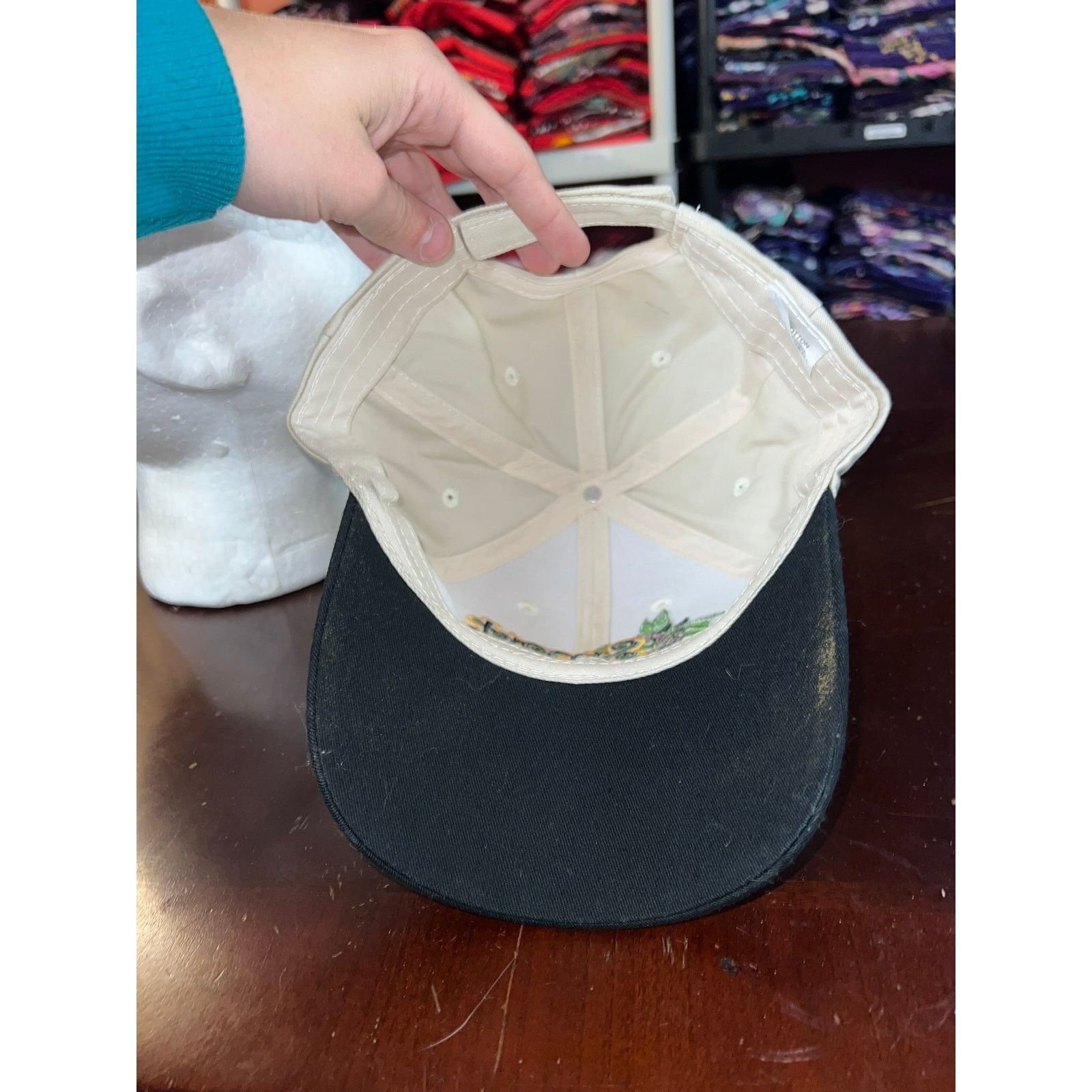 Vintage Smart Pot Hat Fabric Planters White Cap Graphic Headwear OS Size ONE SIZE - 6 Thumbnail