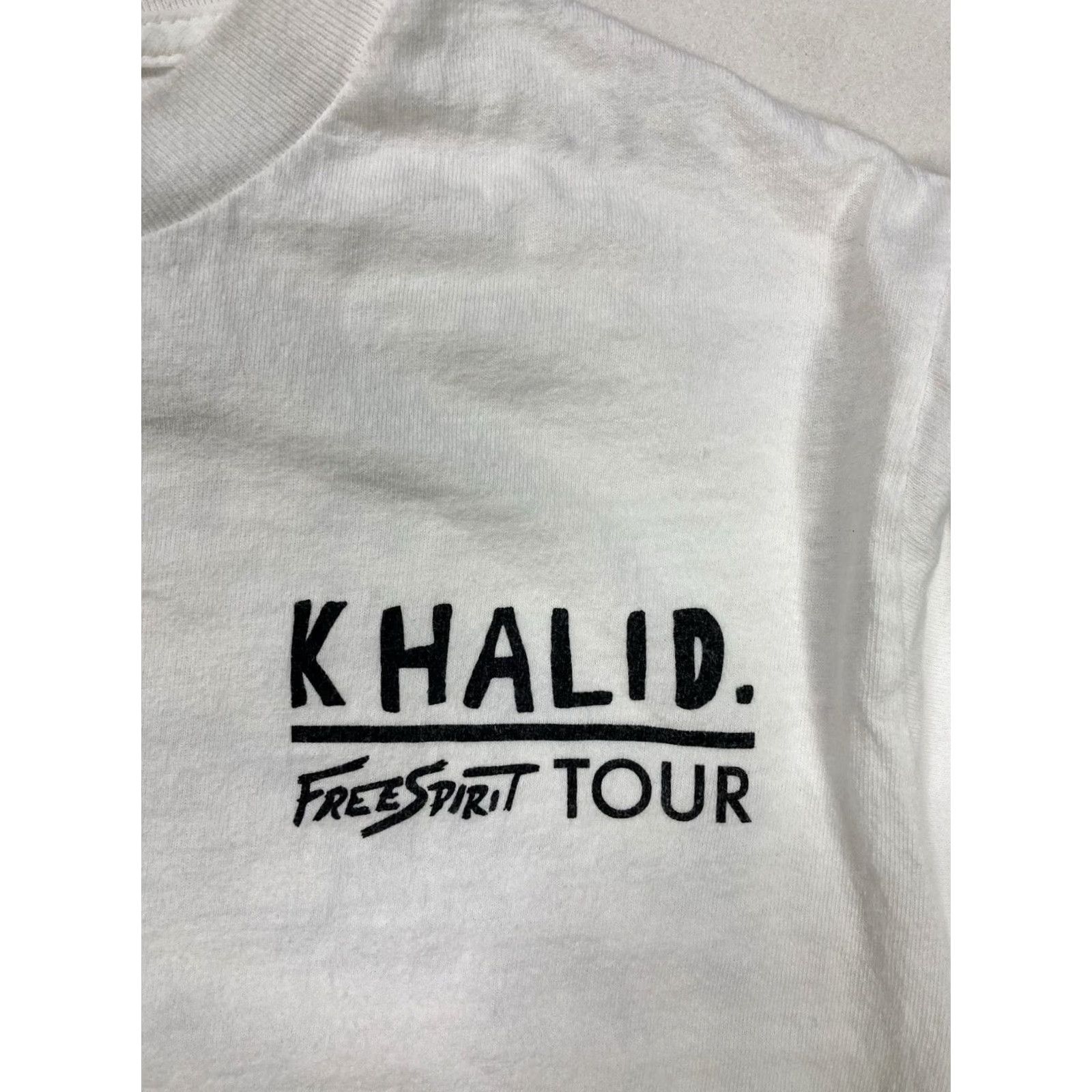 ESPIRIT Khalid Free Spirit Tour 2019 Graphic T-shirt Women Small White Music Shirt Size S / US 4 / IT 40 - 3 Thumbnail