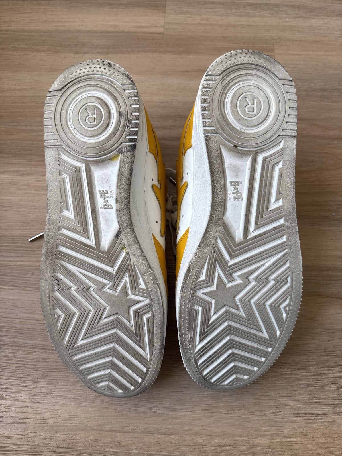 Bape Yellow Bapesta Size US 11 / EU 44 - 5 Thumbnail