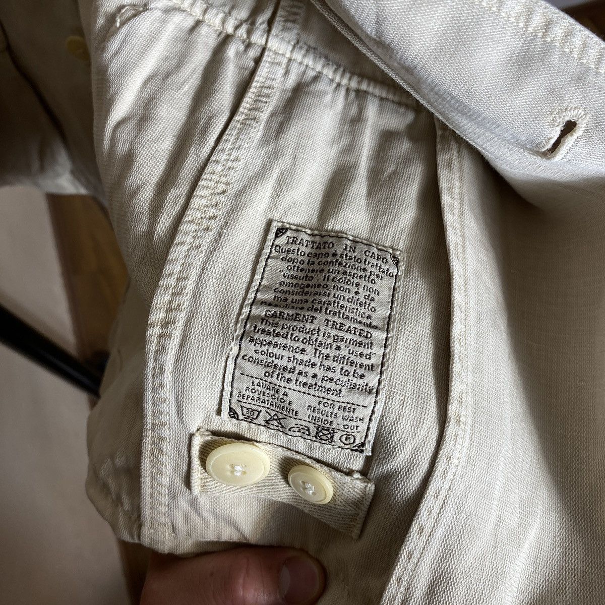 L.B.M. 1911 Cotton and Linen Blazer L.B.M 1911 Cream Size 48R - 9 Thumbnail