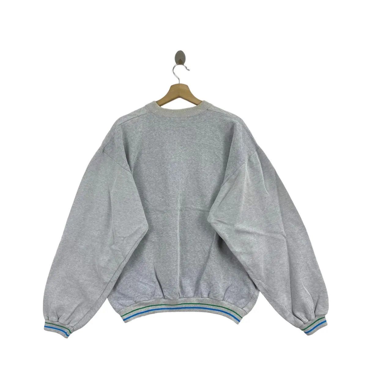Vintage Vintage 80’ SNOW SKI SLALOM Outdoor Ringer Sweatshirt Size XL / US 12-14 / IT 48-50 - 5 Thumbnail