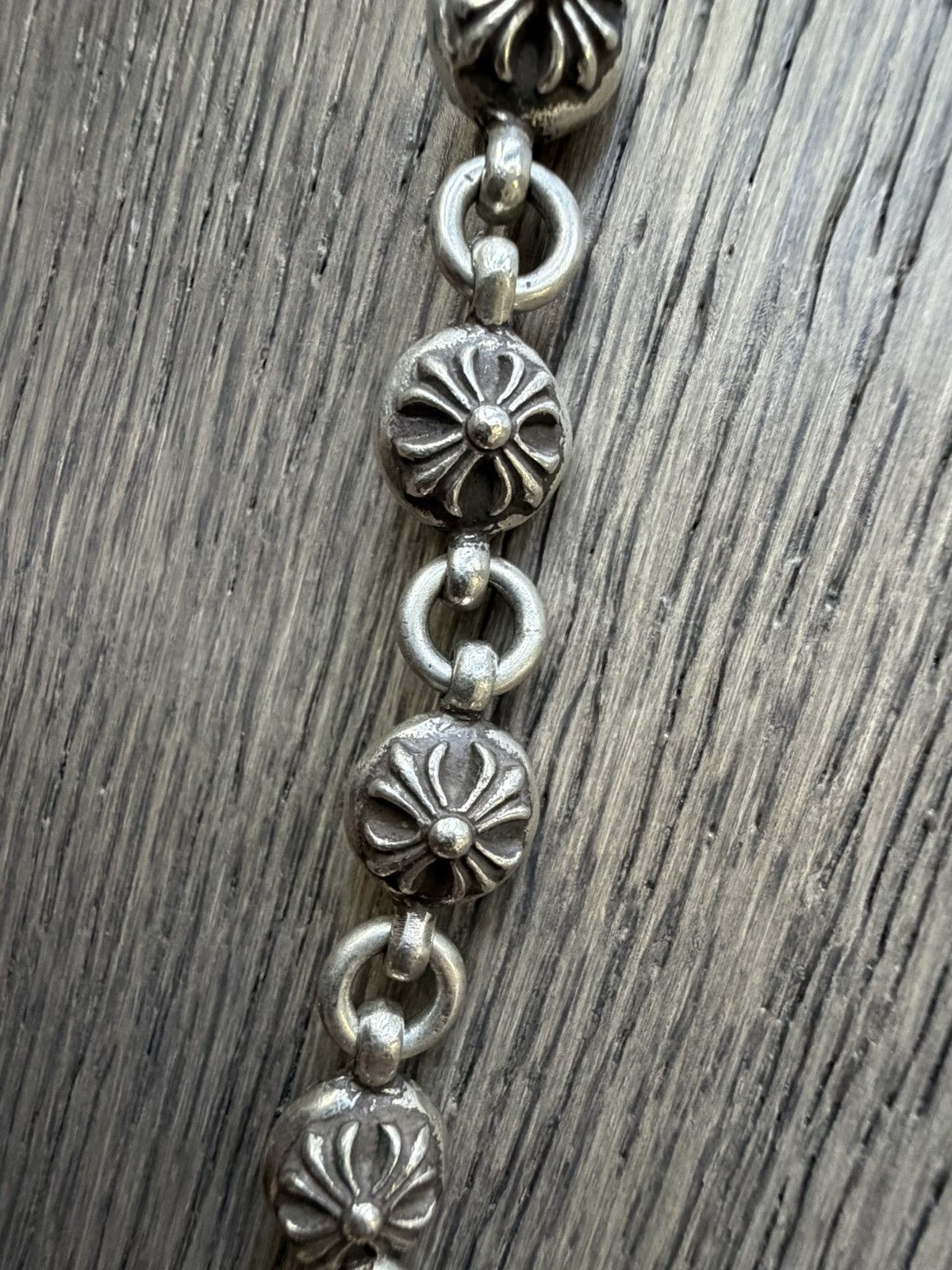 Chrome Hearts Size 18" - Chrome Hearts Cross Bal Double Clasp Wallet Chain Size ONE SIZE - 9 Thumbnail