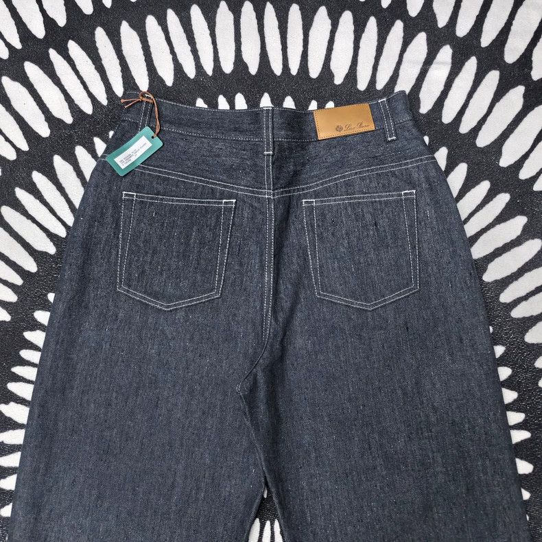 Loro Piana LORO PIANA Ms.Lang surges in blue silhouette jeans Size 29" - 3 Thumbnail