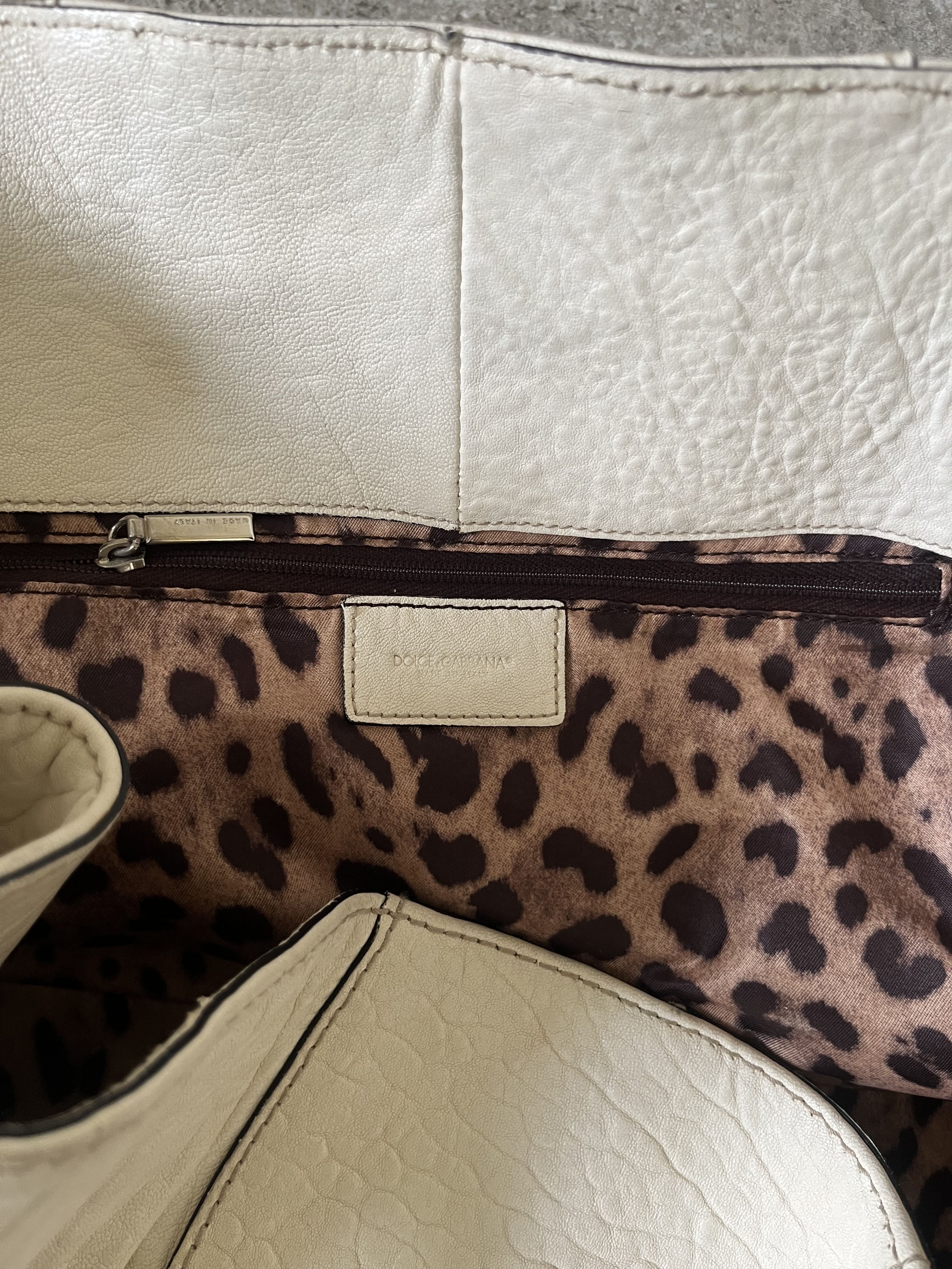 Dolce & Gabbana Dolce&Gabbana Off White D ring flap shoulder bag Size ONE SIZE - 10 Thumbnail