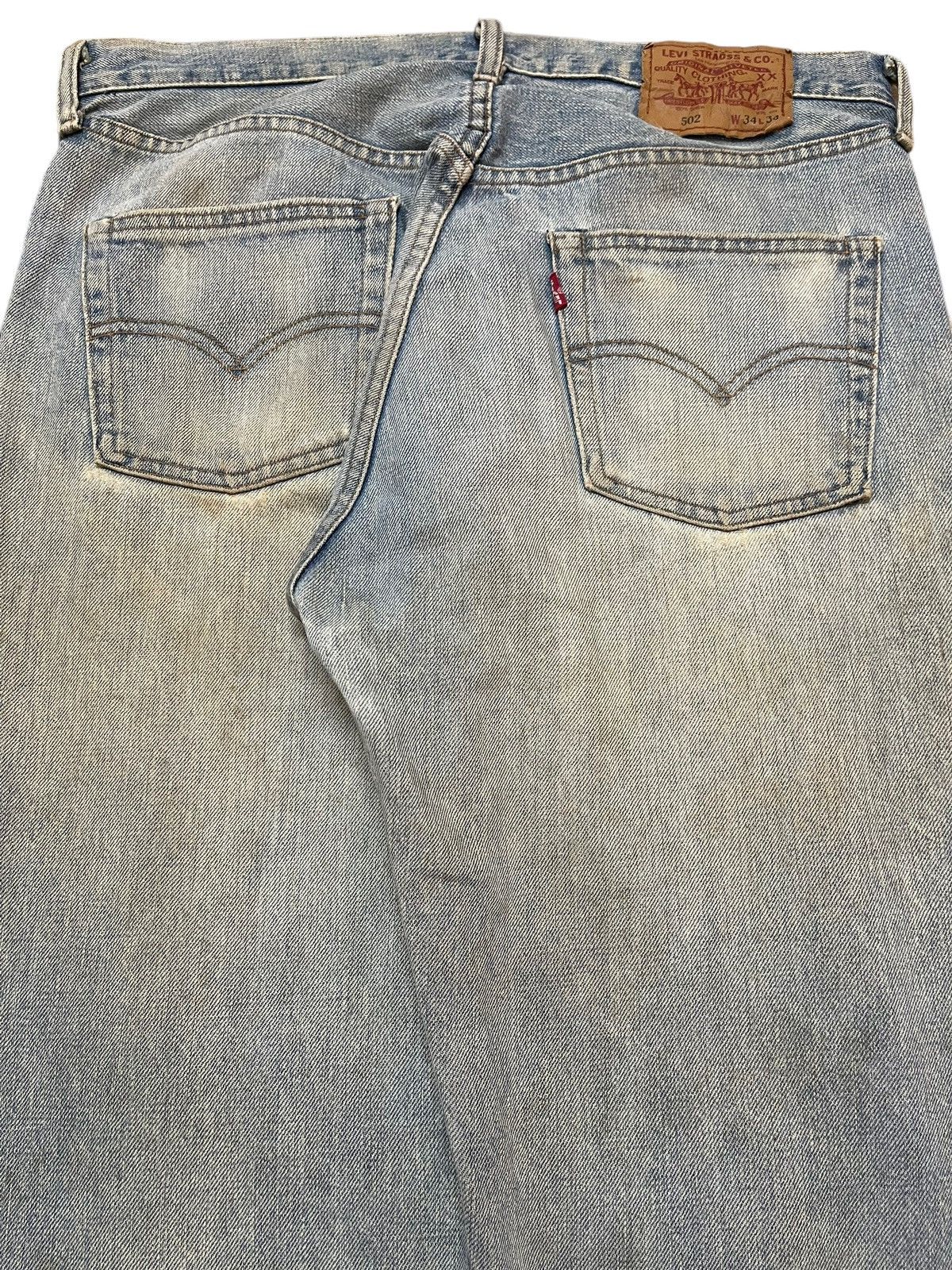 Levi's Vintage 80s Levis 502 Mud Wash Distressed Relaxed Straight Size US 33 - 6 Thumbnail