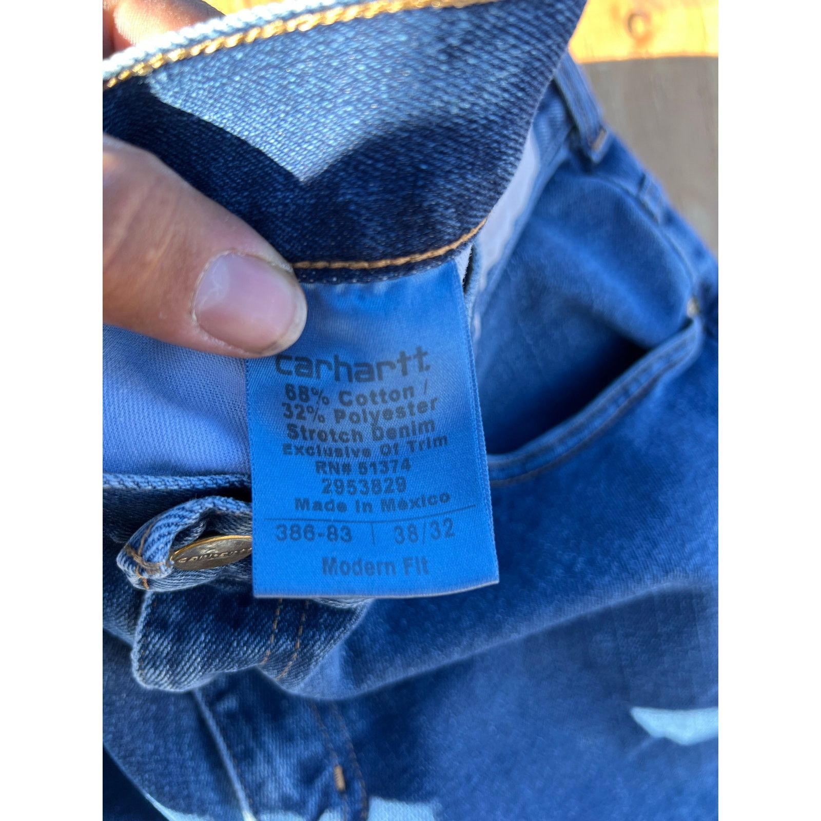 Carhartt Carhartt Jeans Mens 38x32 Denim Utility Work Modern Fit Size US 38 / EU 54 - 4 Thumbnail