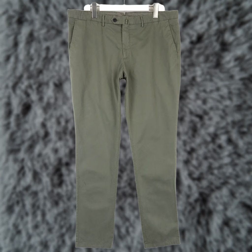 Suitsupply Suitsupply Porto Novo Cotton Stretch Trousers Slim Fit Green Mens UK 40 Pants Size US 40 / EU 56 - 1 Thumbnail