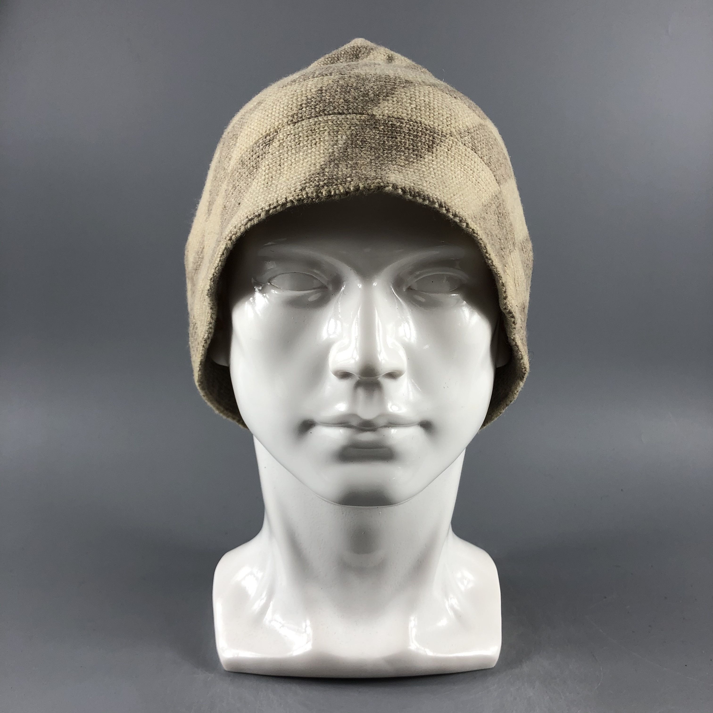 Japanese Brand × Vintage Unknown Checker Cuffless Beanie Snow Hat Snow Cap -D264 Size ONE SIZE - 8 Thumbnail