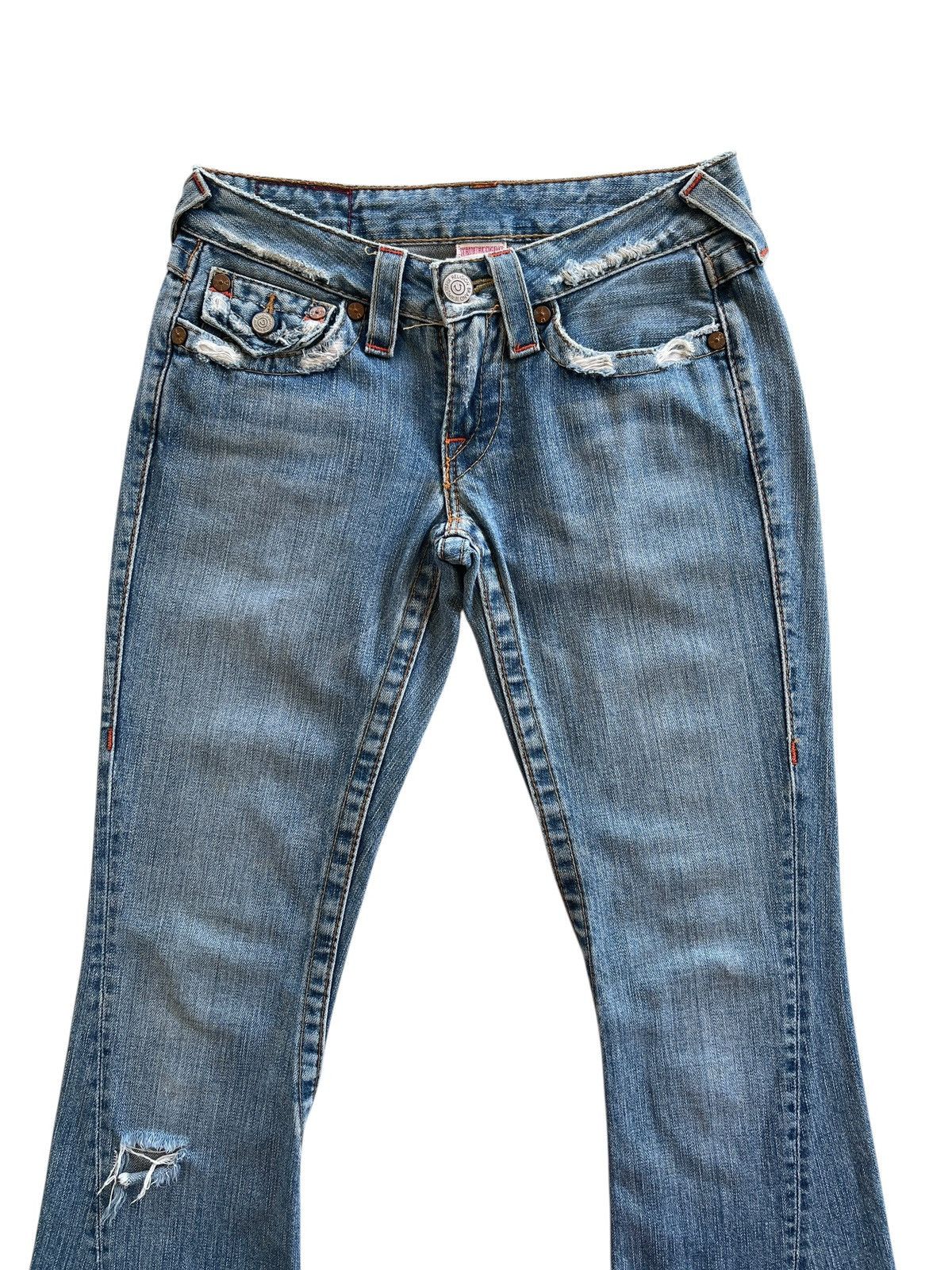 True Religion True Religion Distressed Flare Women Denim Size 26" / US 2 / IT 38 - 3 Thumbnail