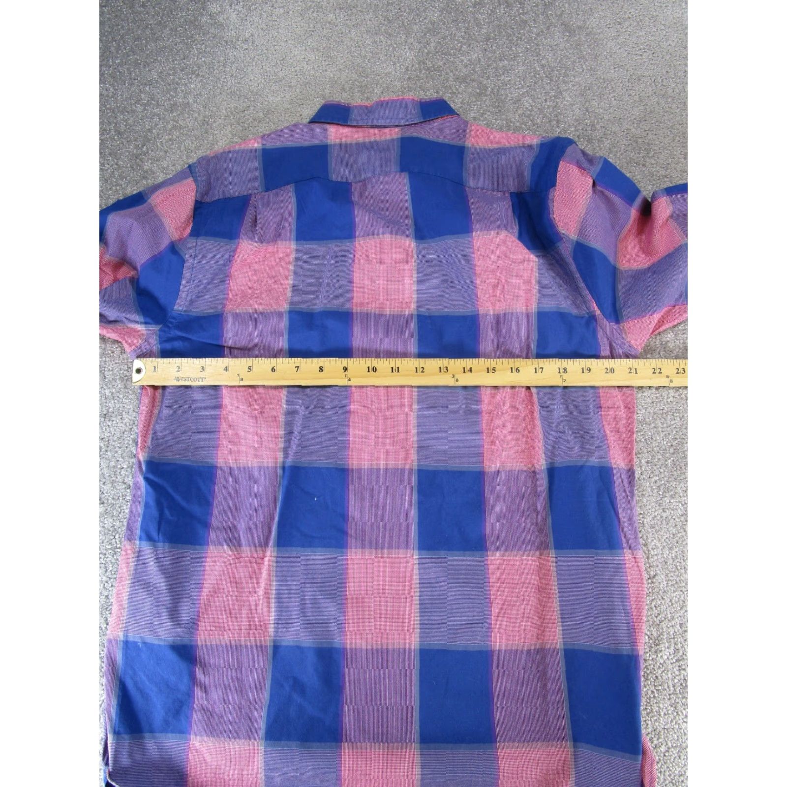 Bonobos Bonobos Shirt Mens Medium Plaid Cotton Button-Up Blue Size US M / EU 48-50 / 2 - 5 Thumbnail