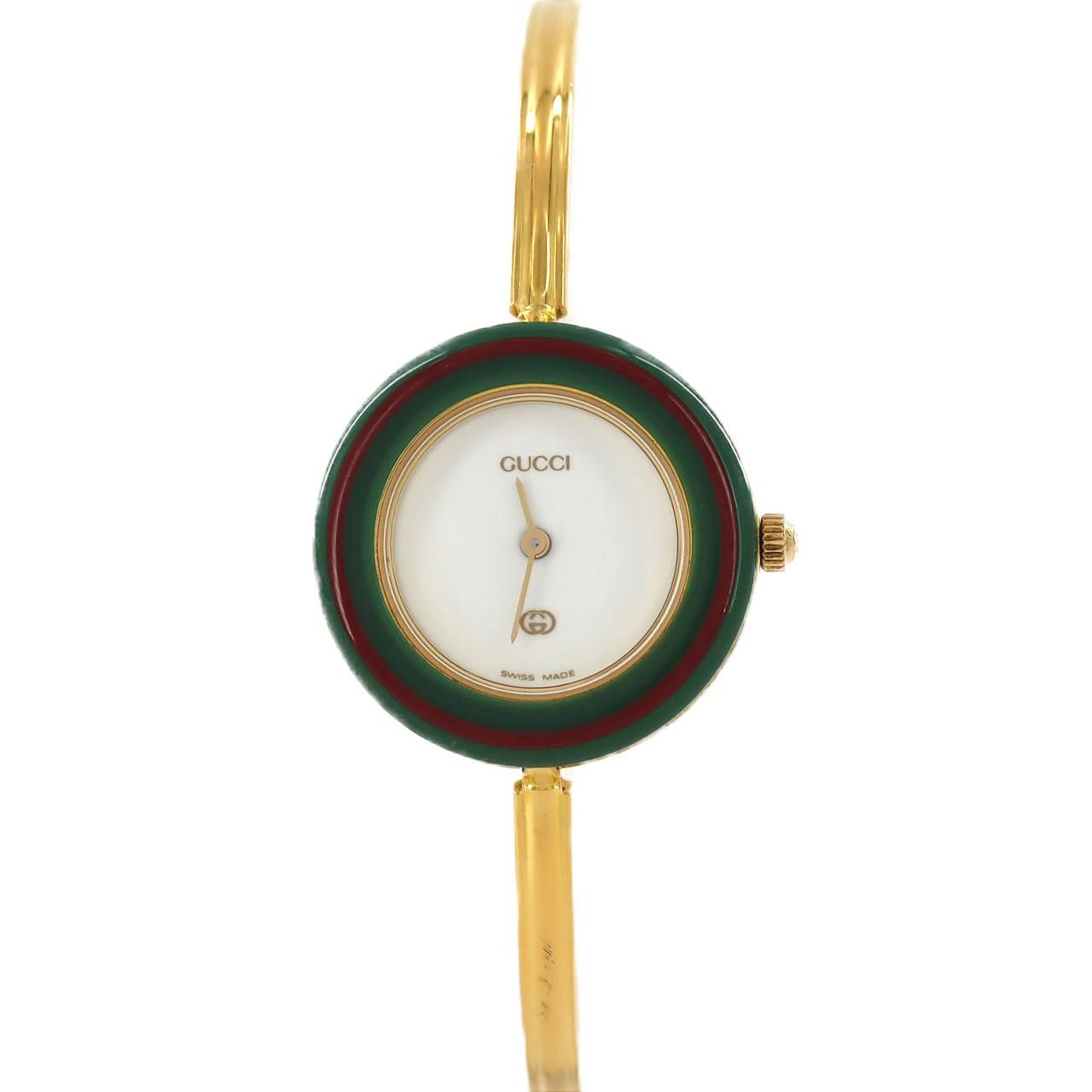 Gucci Gucci Gucci Change Ring GP Quartz Metal Quartz 11/12 DUTY FREE for USA Size ONE SIZE - 1 Thumbnail
